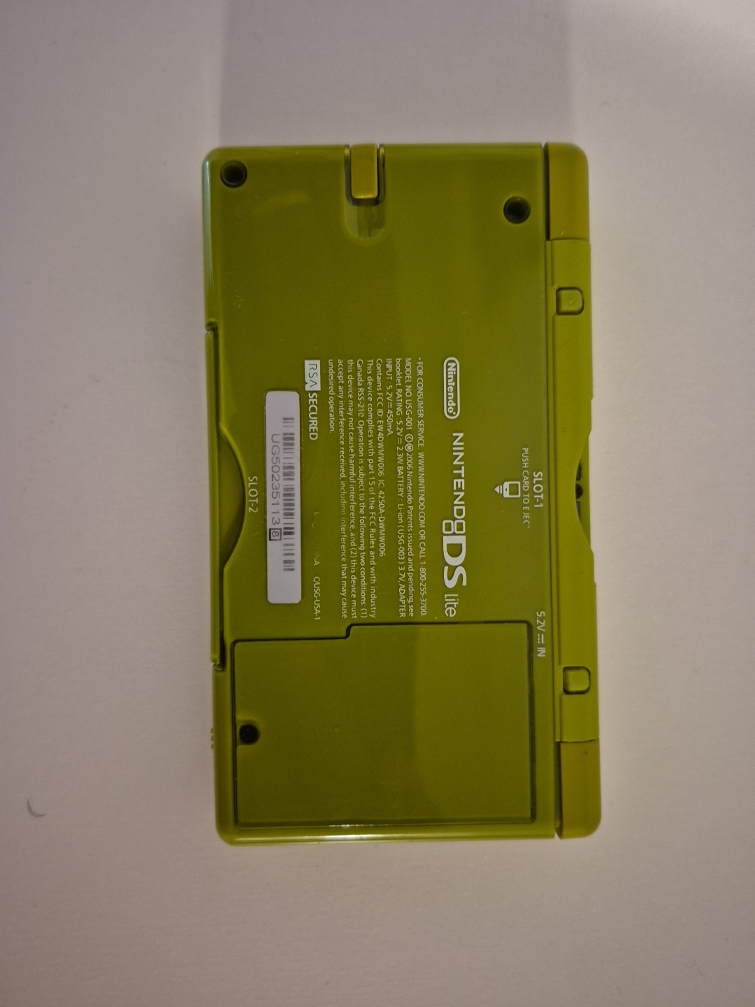 Nintendo DS Lite Personal Trainer: Cooking Special Edition 4MB Green Handheld…