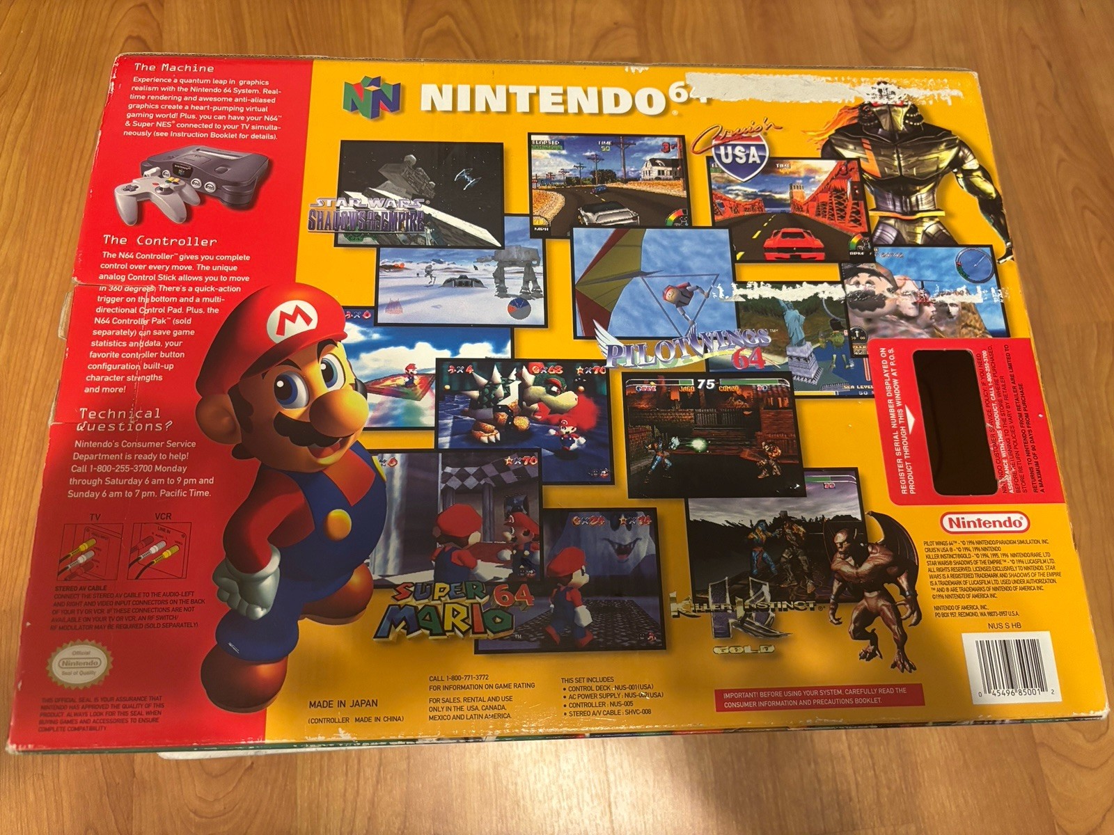 Nintendo 64 N64 Black Console w/ Gray Controller & Box Multiplayer NTSC-U/C
