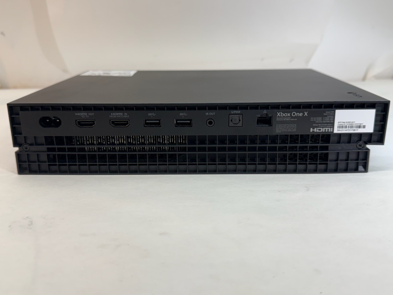 Microsoft Xbox One X 1TB Console Gaming System Black 1787 For Parts Or Repair