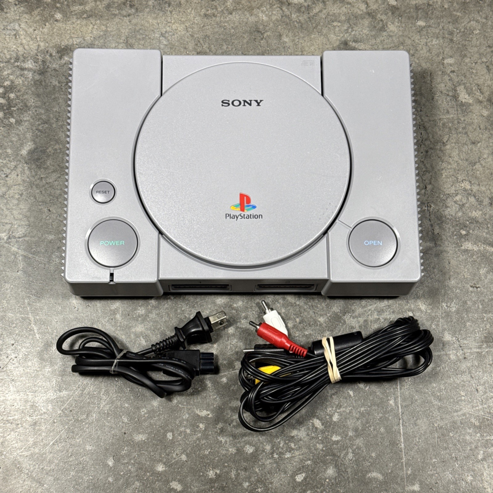 Sony PlayStation 1 PS1 Console (SCPH-7001) w/ OEM AV & Power Cable Tested