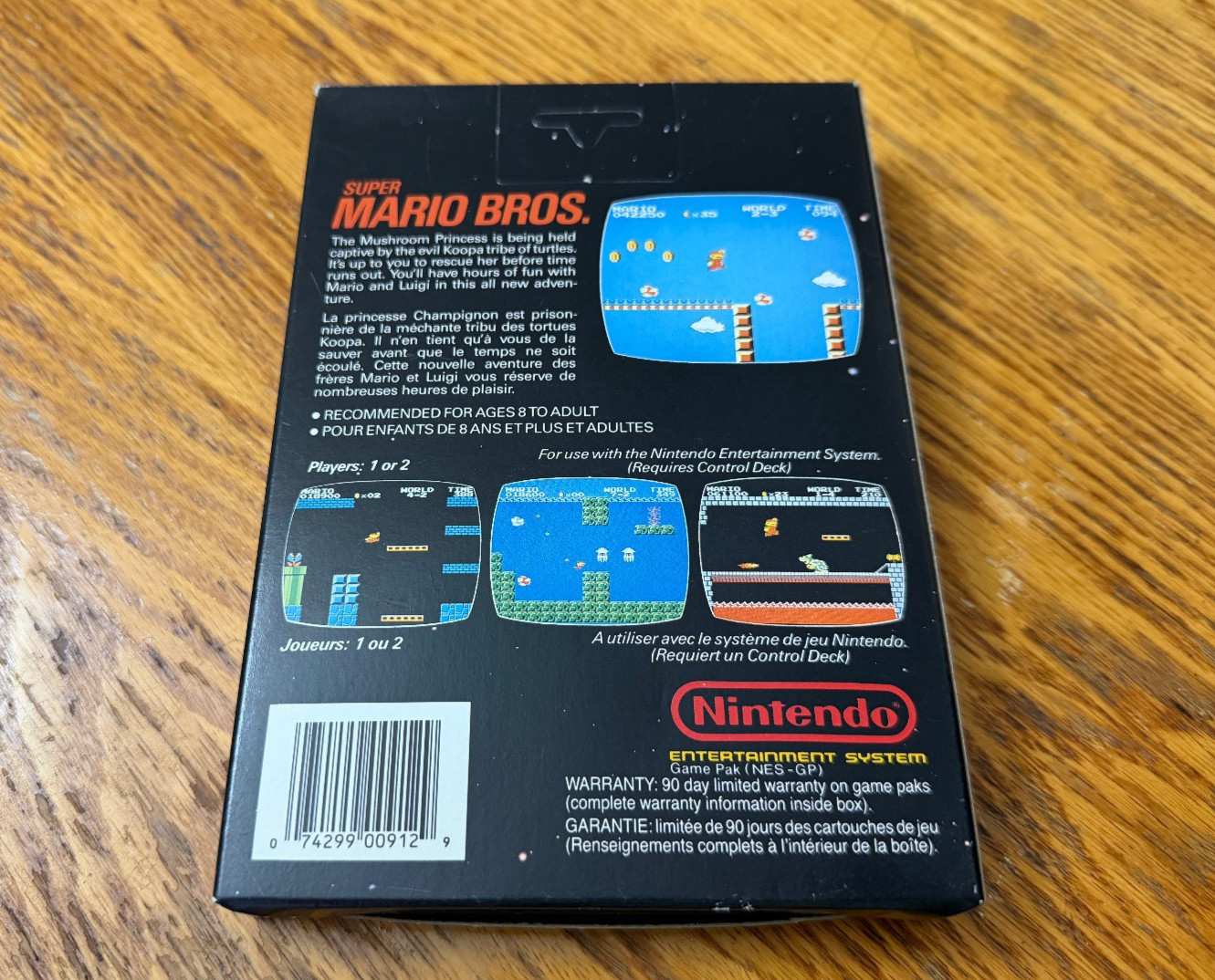 1986 MATTEL Super Mario Bros Control Deck complete in box nintendo nes RARE MINT