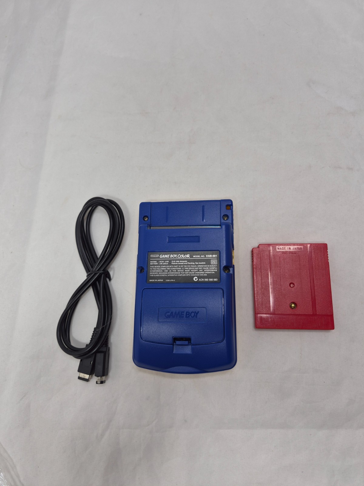 Vintage GameBoy Color System Pikachu Edition + Pokemon Red Nintendo Japan 1998