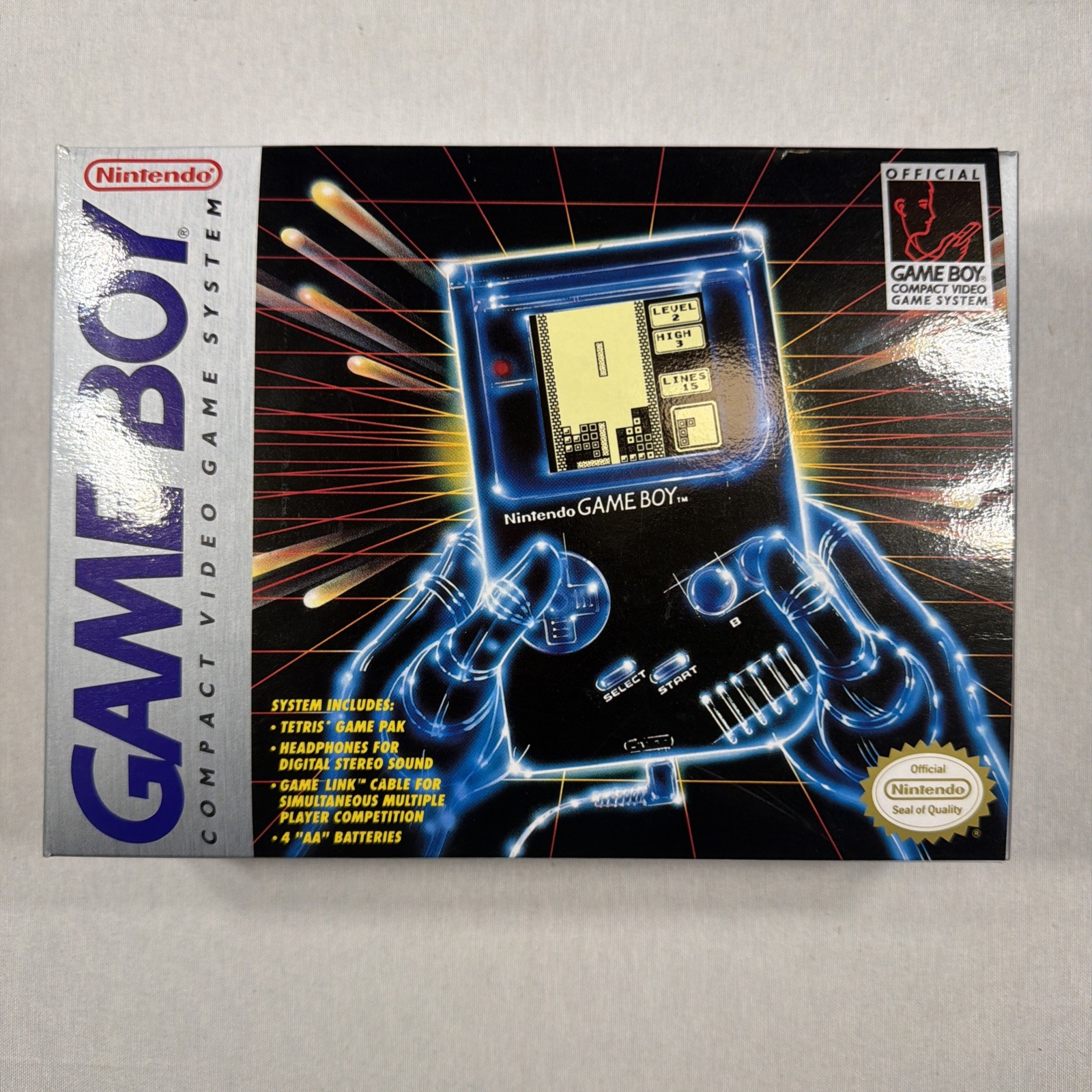 1989 Nintendo Game Boy Launch Edition Handheld System Gray In Box