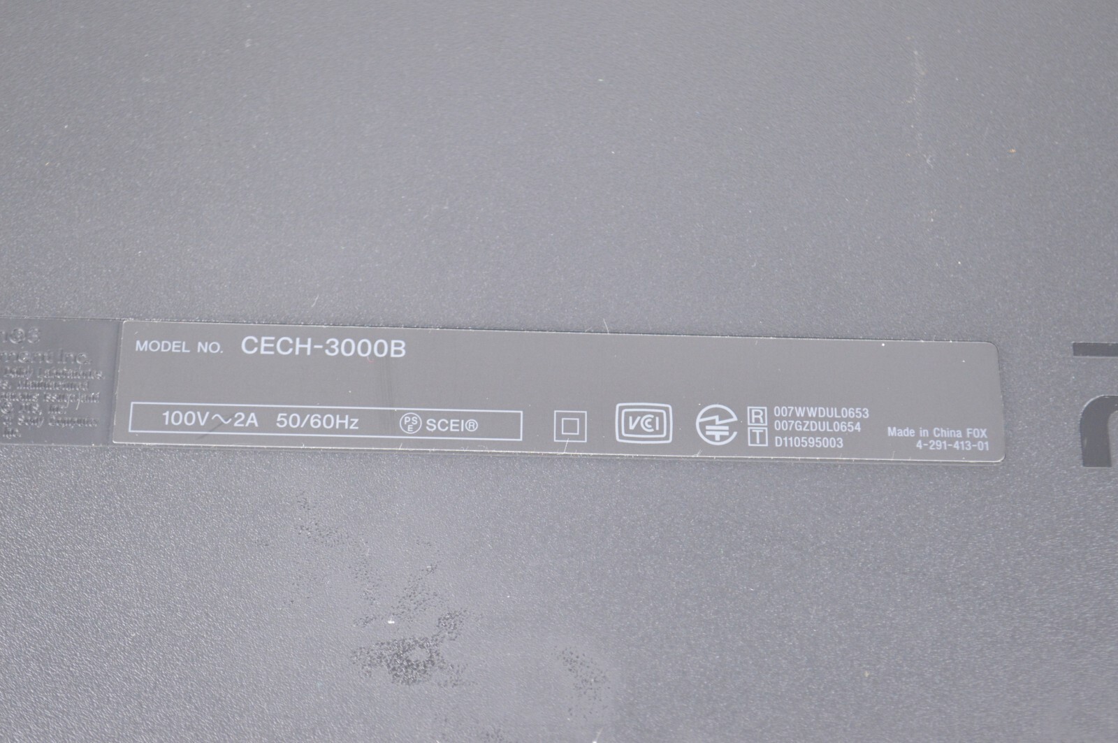 Sony PS3 Console 320GB CECH-3000B Charcoal Black Playstation 3 NOT WORKING