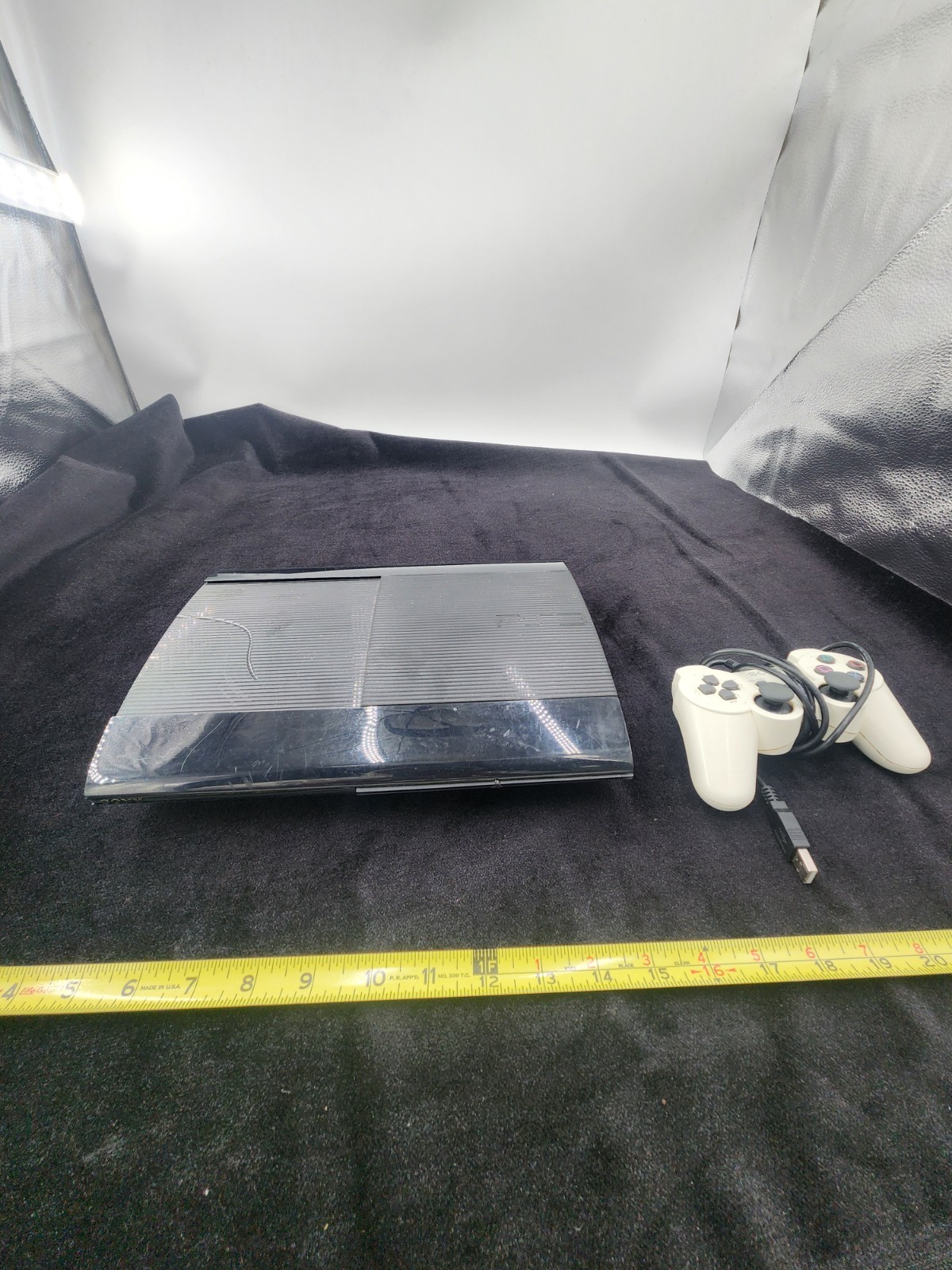 Sony Ps3 PlayStation 3 250GB Black Console System Missing Cords