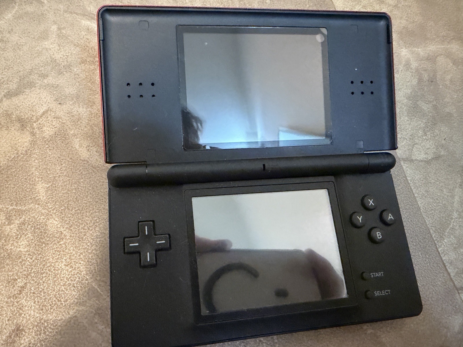 Nintendo DS Lite Crimson Handheld System – Red/Black TOUCH SCREEN BROKEN