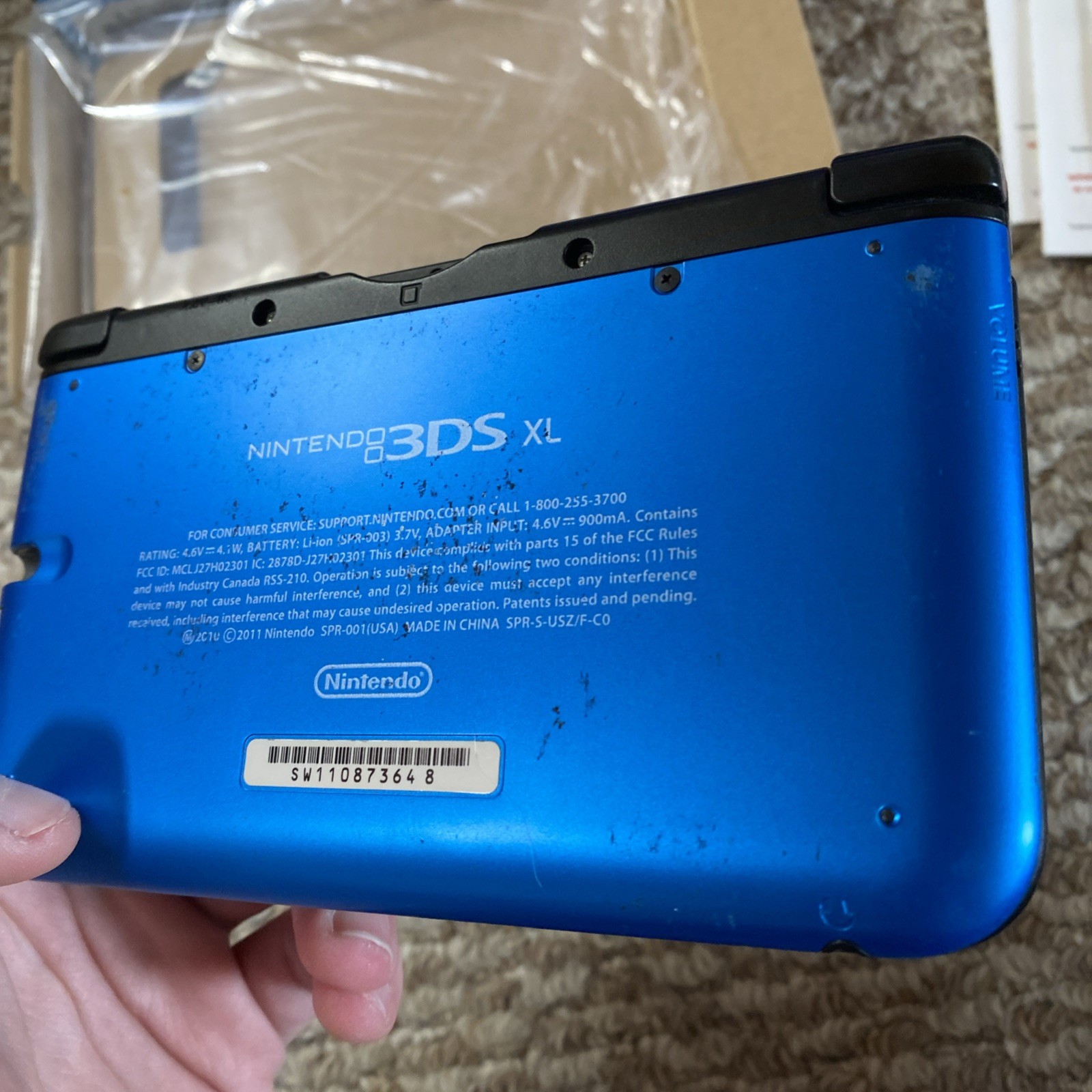 Nintendo 3DS XL Handheld System – Blue/Black USA In Box CiB With Charger