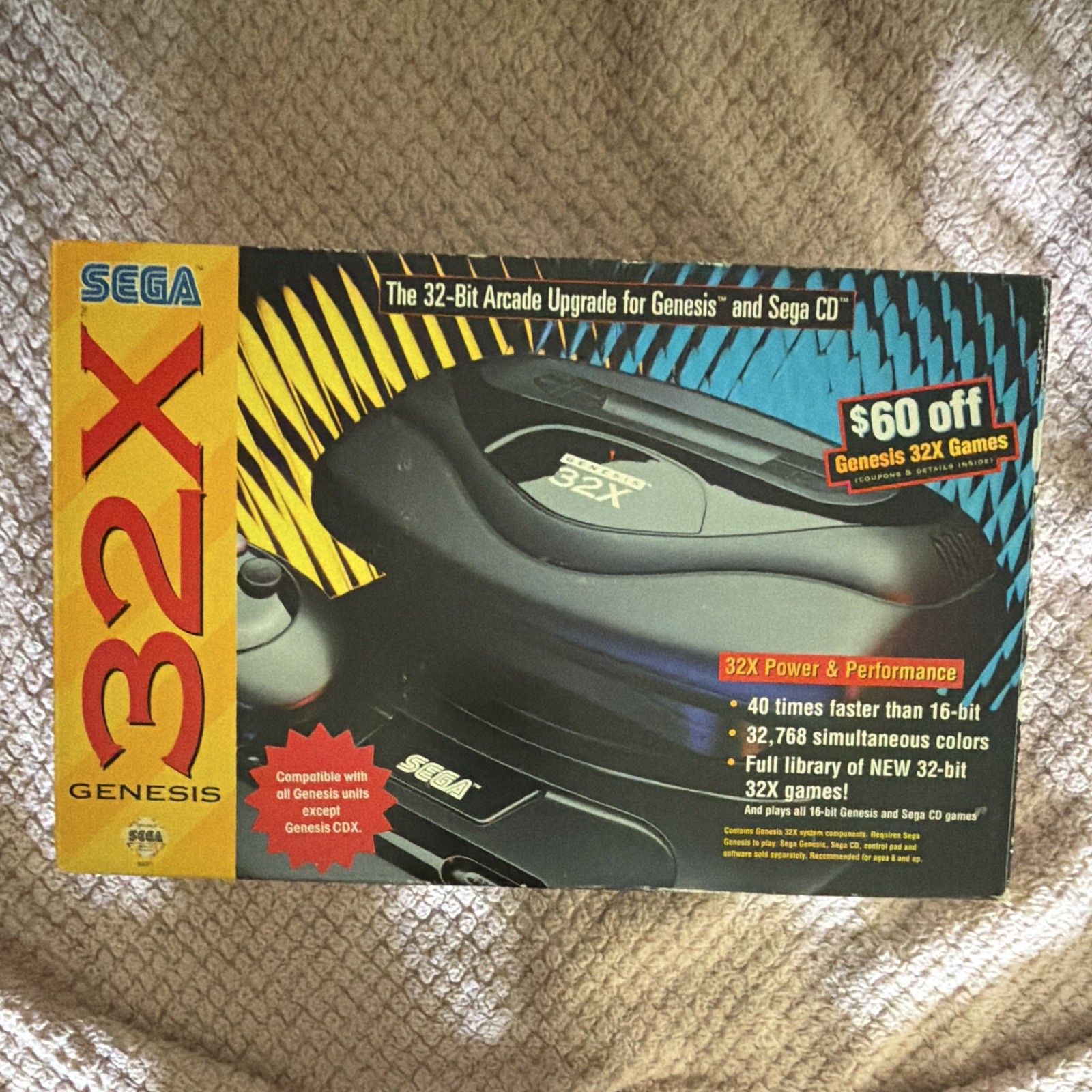 SEGA Genesis 32X 32-Bit Add-On Arcade Upgrade for Sega Genesis MK-84001