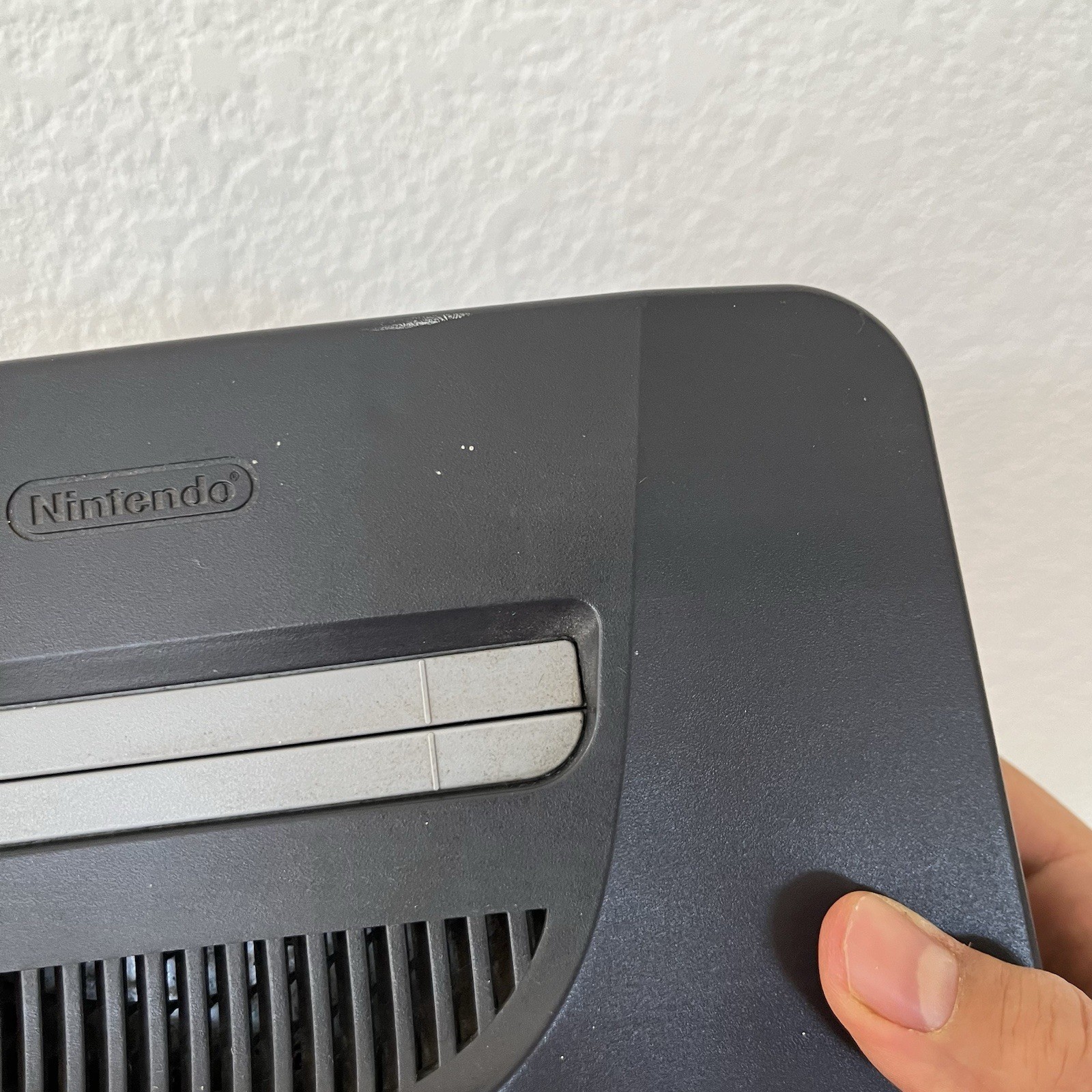 Nintendo 64 NUS-001 Console + Power AV Cables Tested Working N64