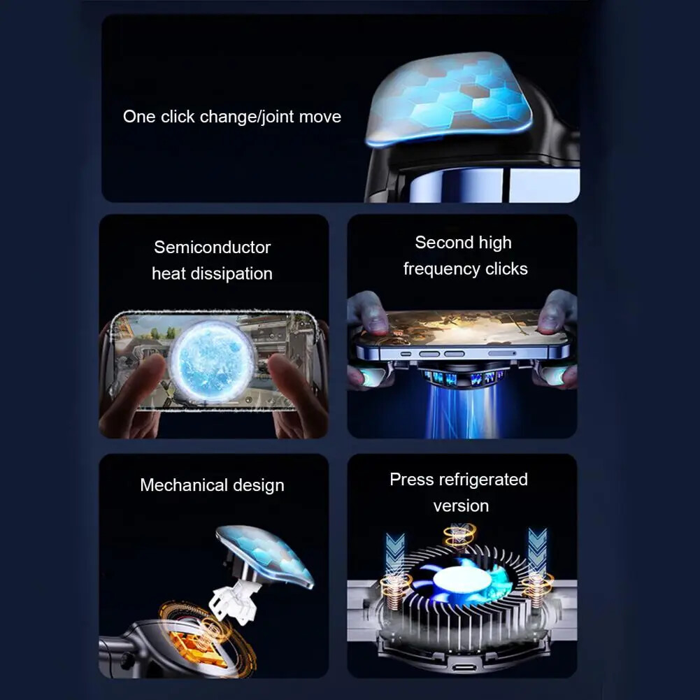 CAMWING Phone Gaming Controller Bluetooth Joysticks Radiator Gamepad iOS Android