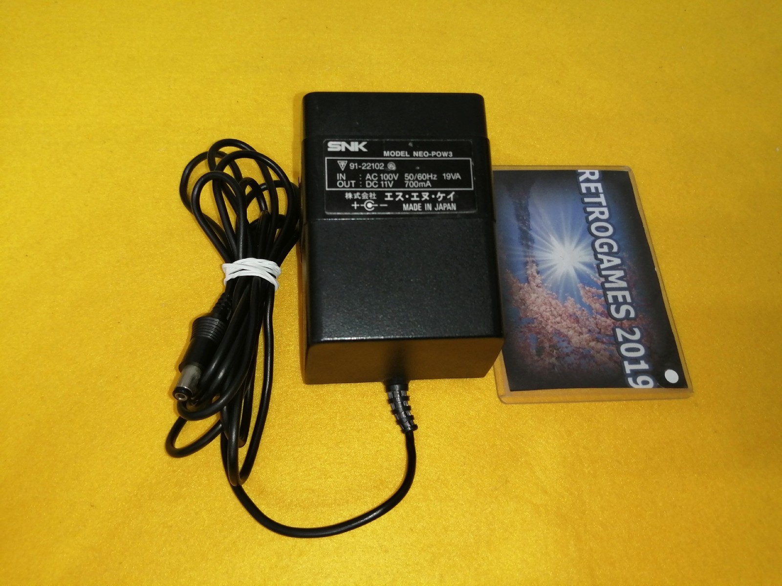 Neo Geo AES PRO POW 3 AC ADAPTER ORIGINAL