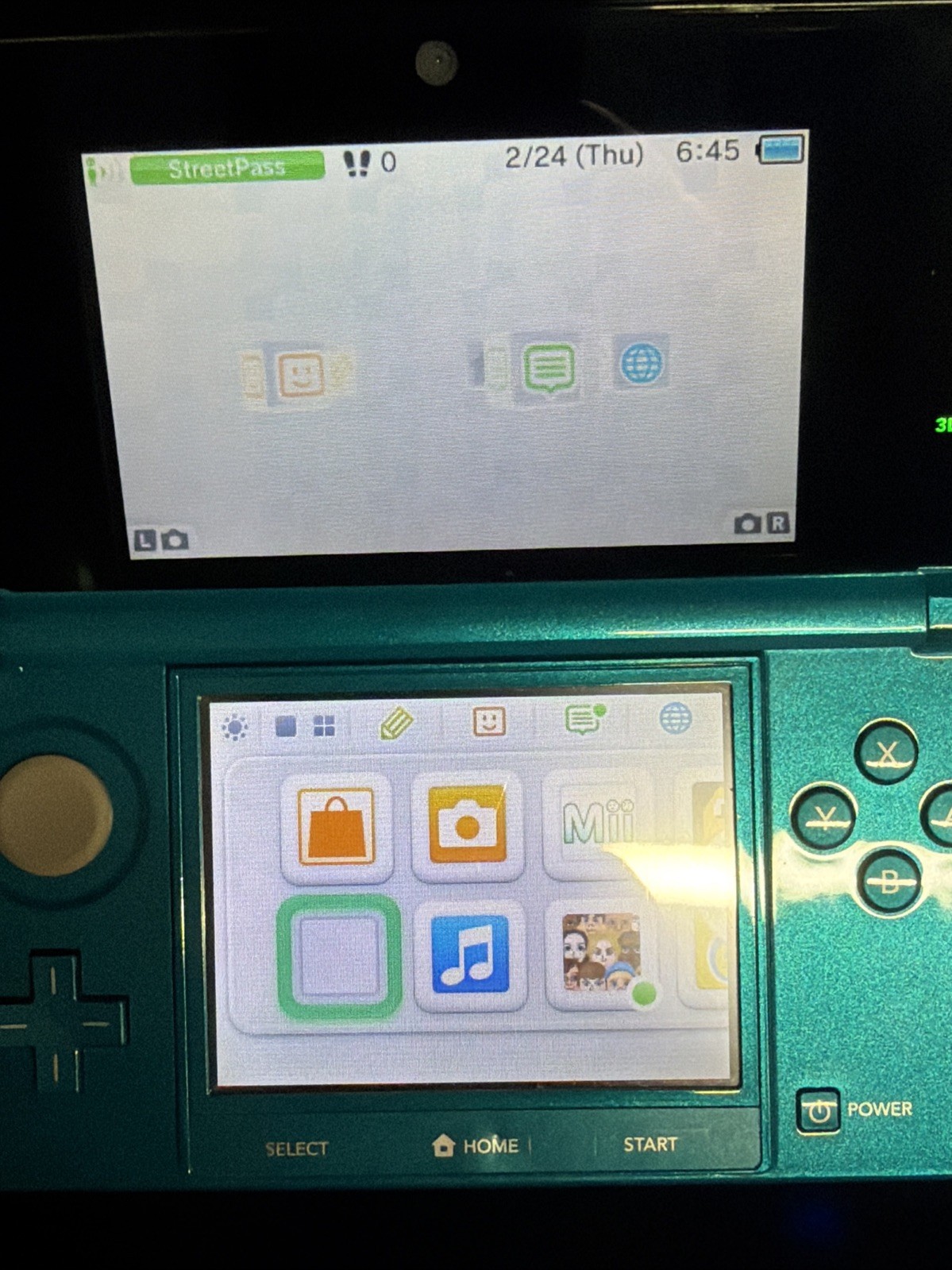 Nintendo 3DS Handheld System – Aqua Blue •READ DESCRIPTION! Tested Working