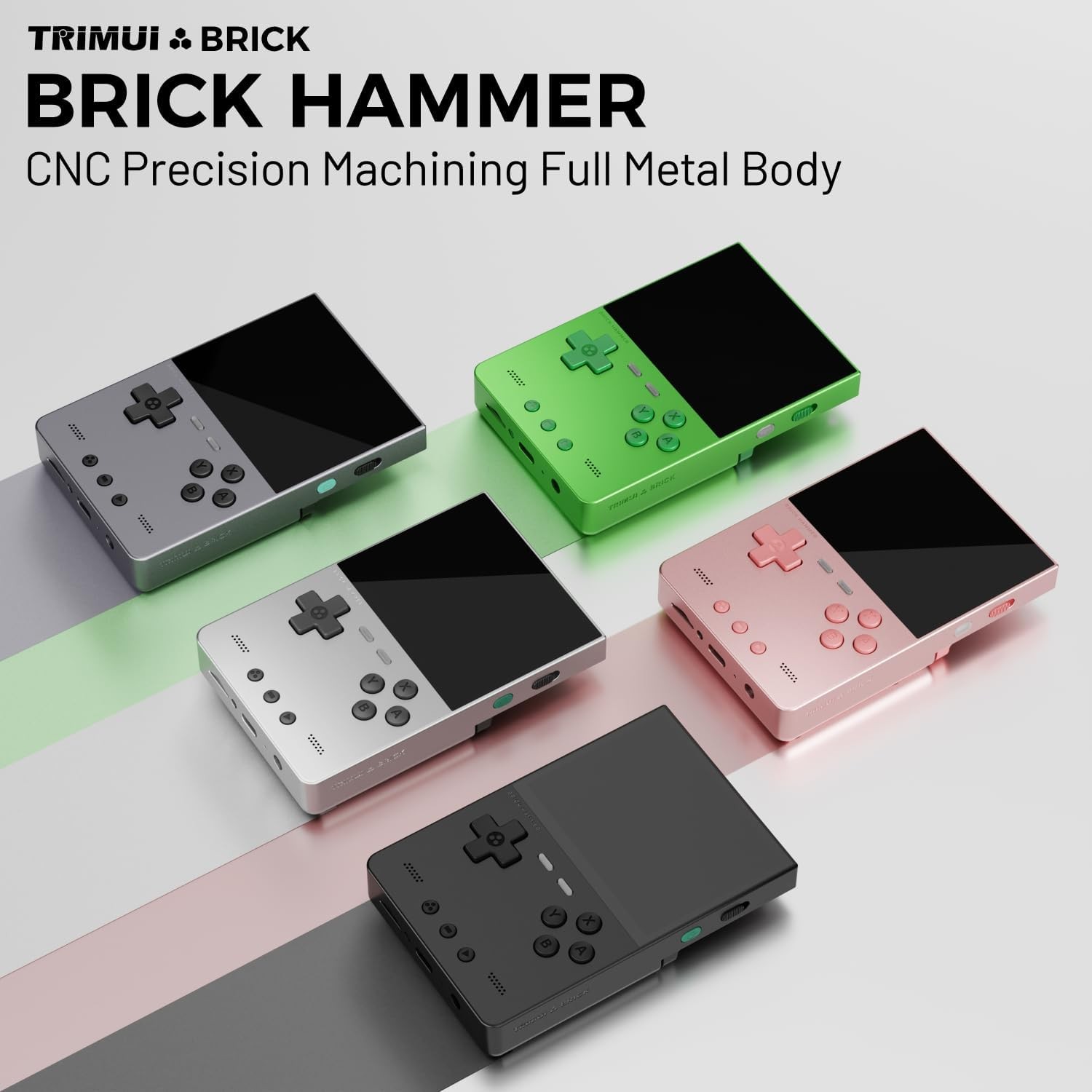 Trimui Brick Hammer Metal Body Handheld Pink 3000mAh