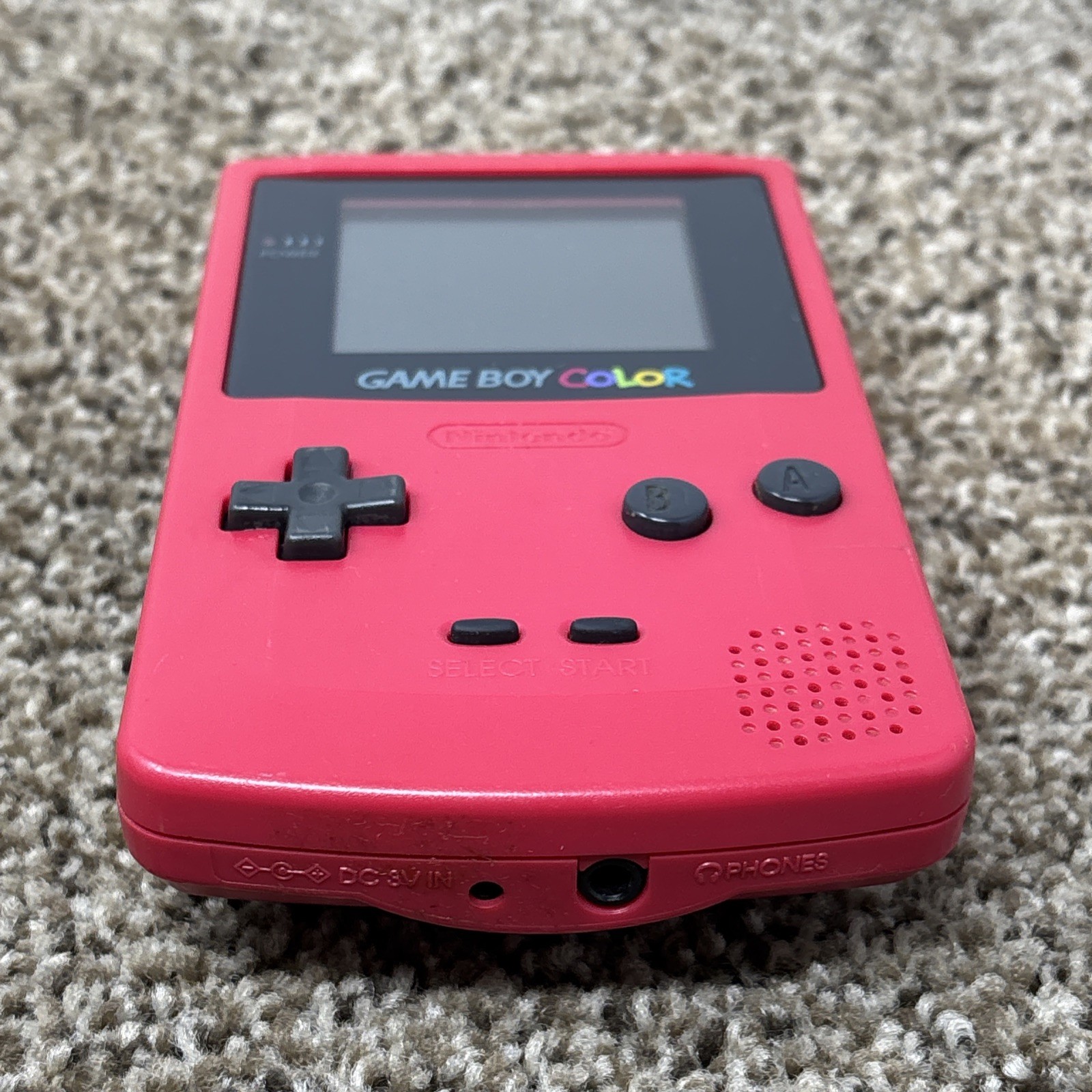 Nintendo Game Boy Color Handheld Game Console Pink Tested