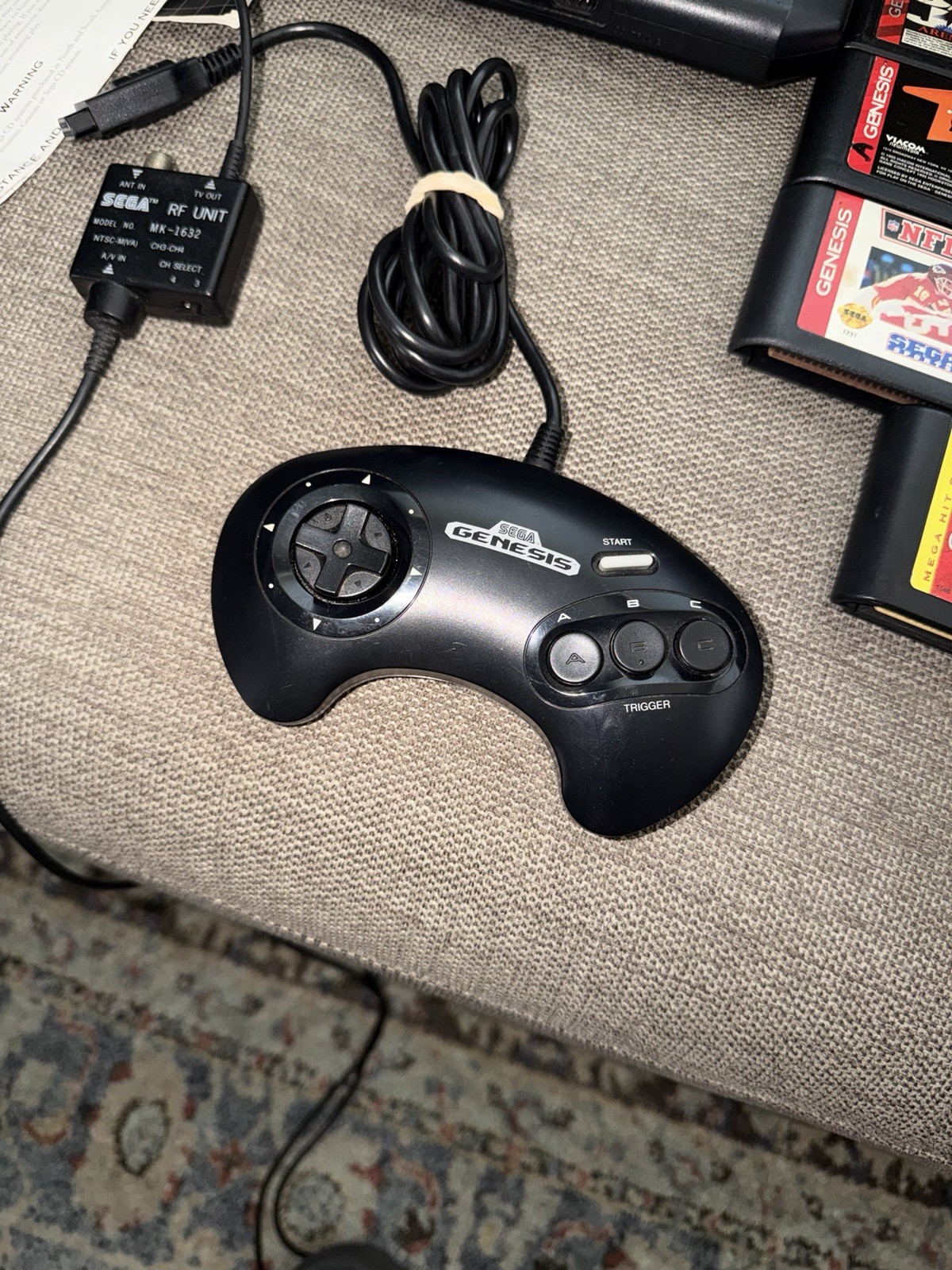 Sega Genesis Console Bundle w/ 10 Games – Tested