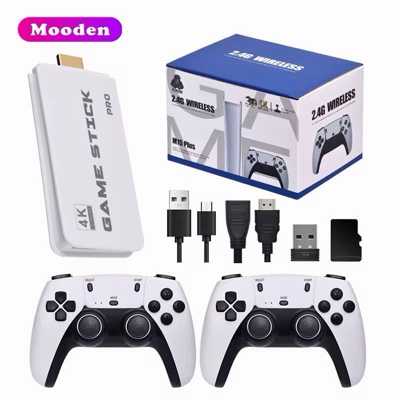 4K Retro Game Stick Built-in 20000+ Games, HDMI Output 3D Nostalgia 64g Memory
