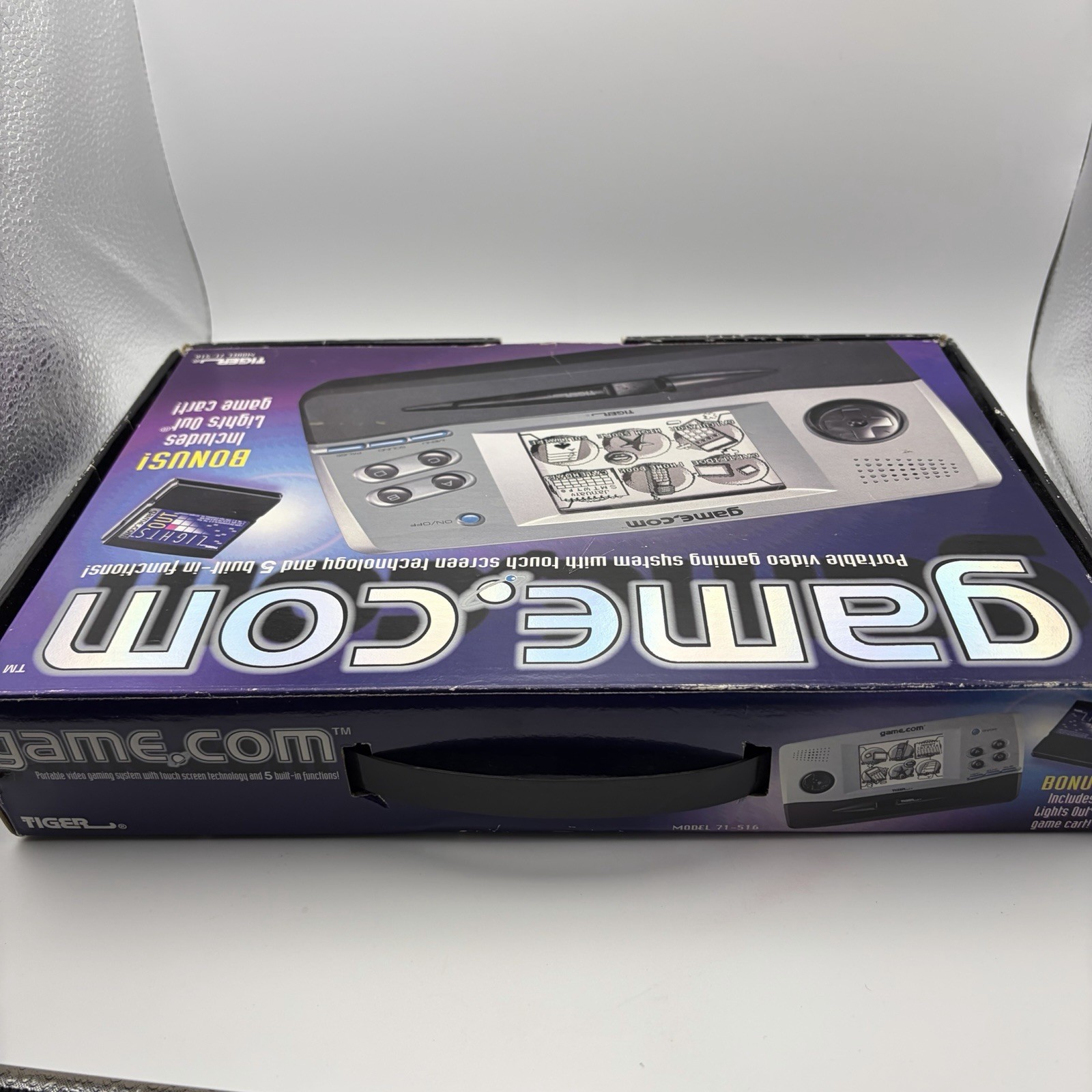 Tiger Game.com Handheld Console Complete in Box CIB Works Tested – Screen Issues