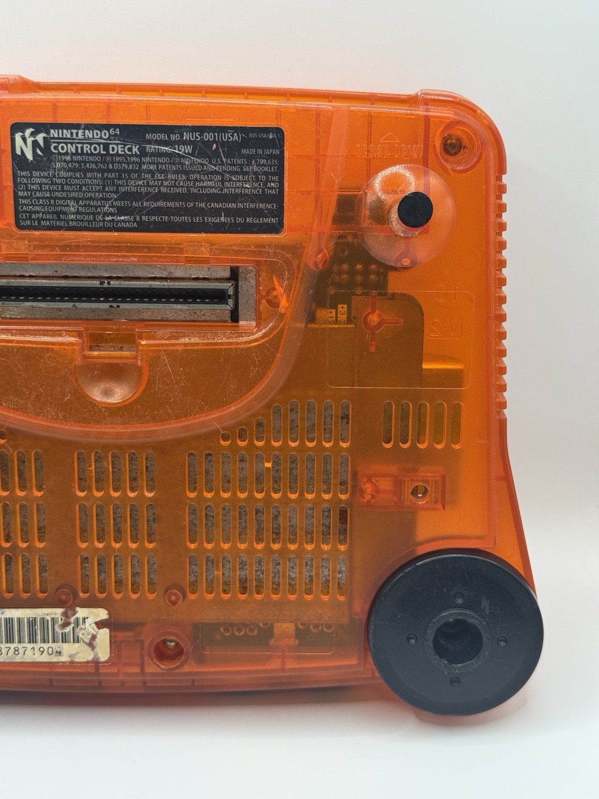 Nintendo 64 N64 Fire Orange Funtastic Console Only Tested Working