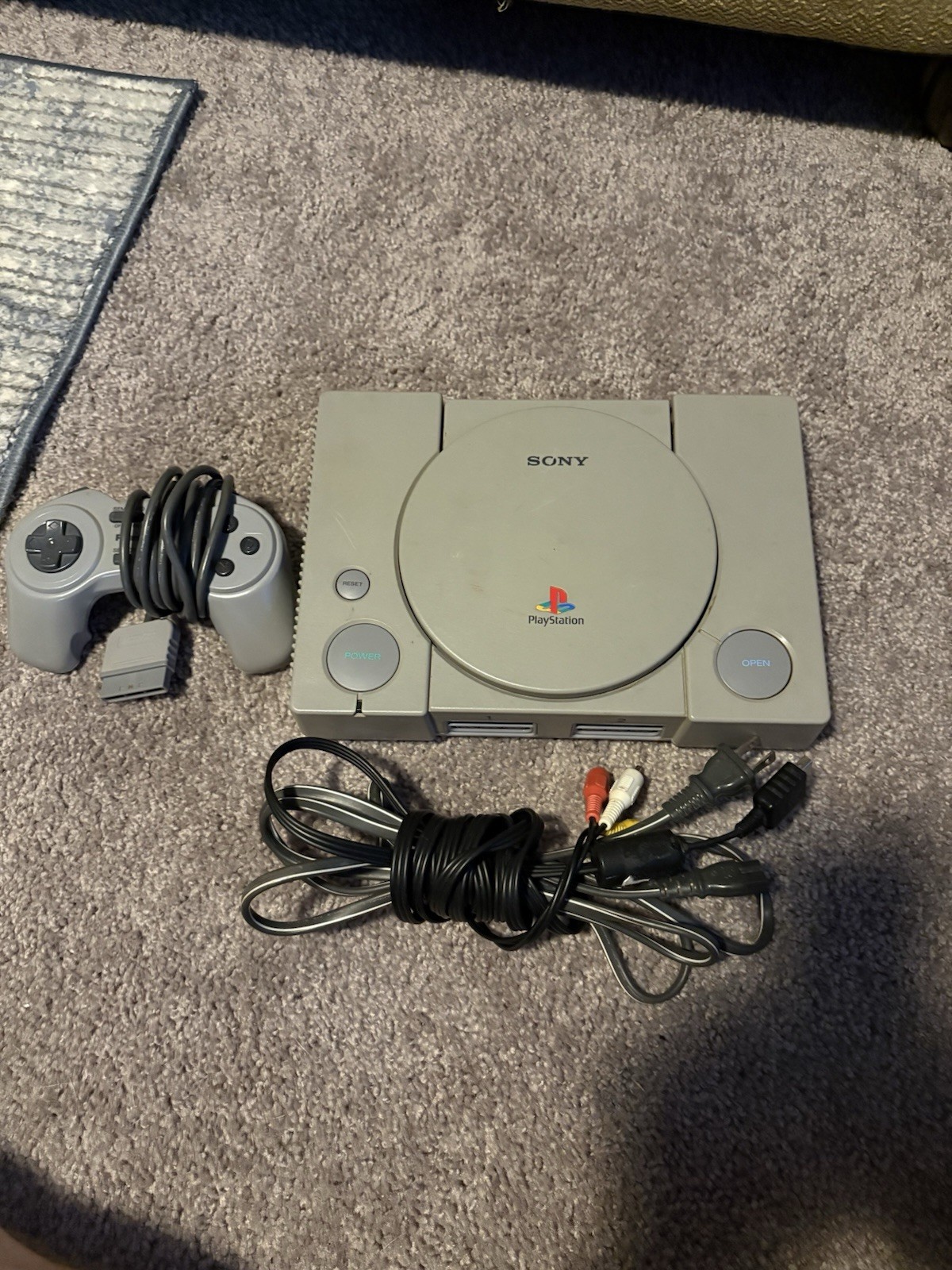 Sony PlayStation 1 7501 Video Game Console – Gray Tested!