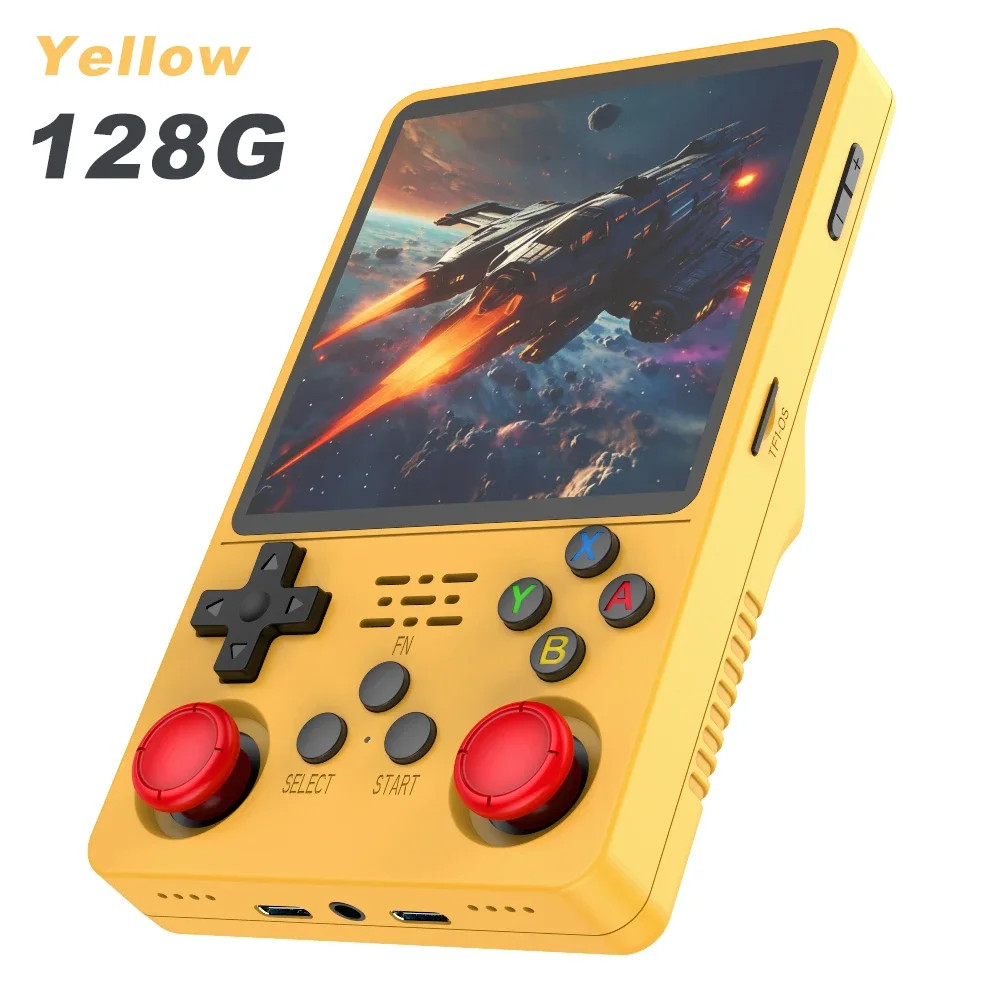 TOP Sale 4″IPS Big Screen R36S plus Retro Handheld Game Console Linux 64-Bit Sys