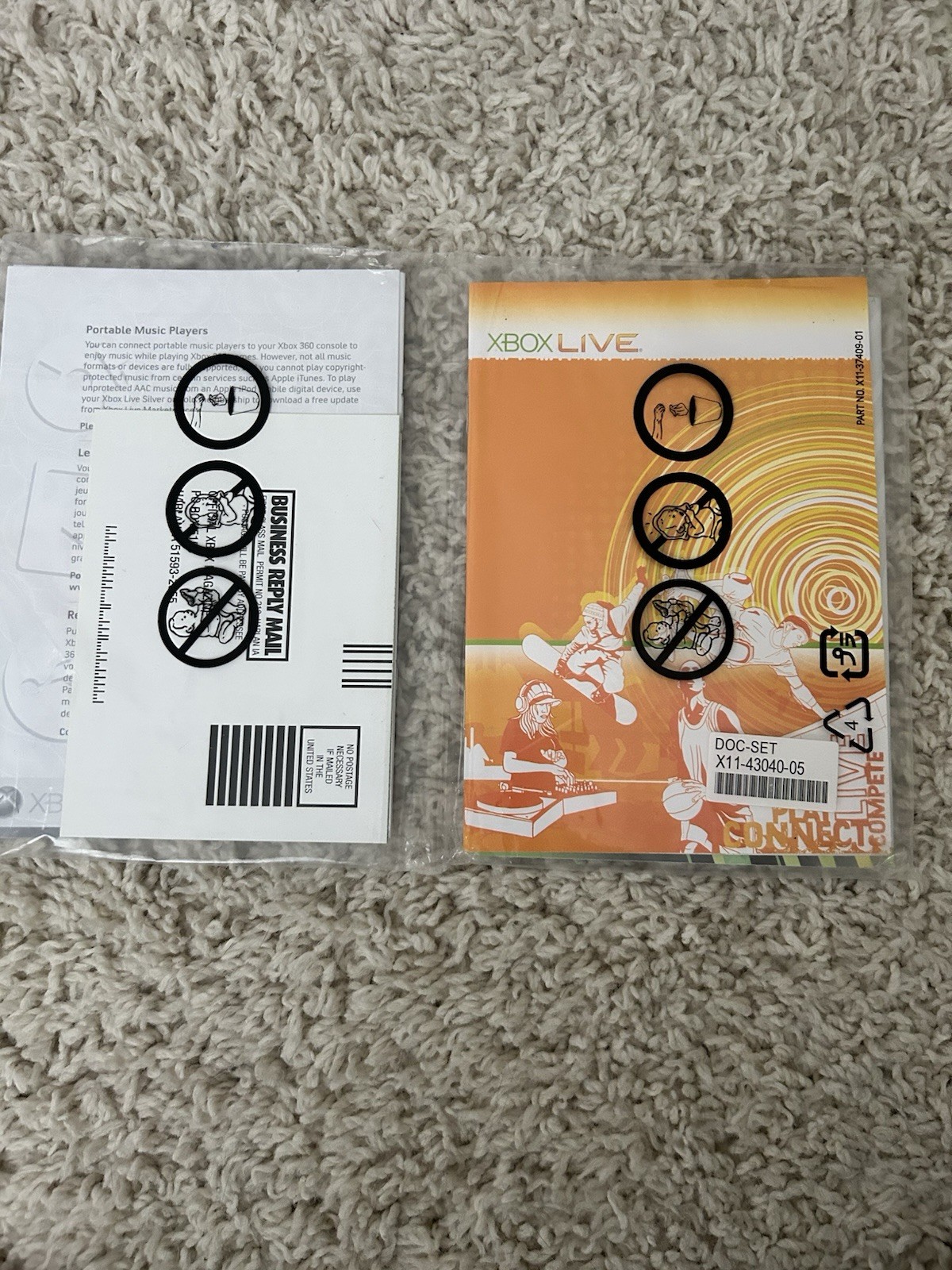 Xbox 360 Core System Launch Box ONLY With Sealed Manuals RARE
