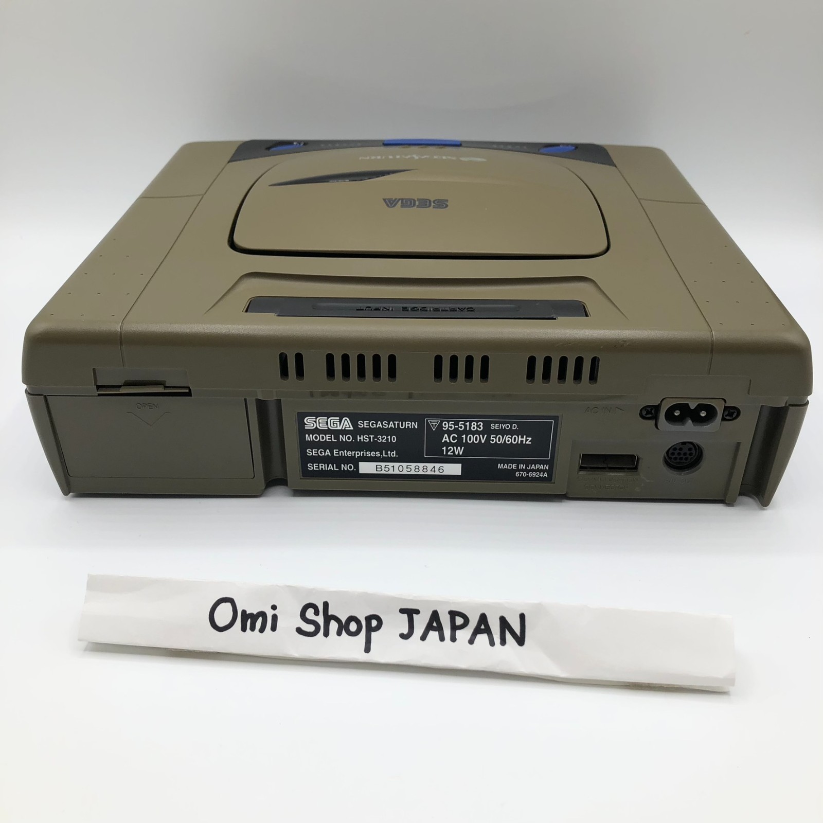 Sega Saturn SS Home Console HST-3210 Grey Tested working NTSC-J w/ Ctrlr+Cables