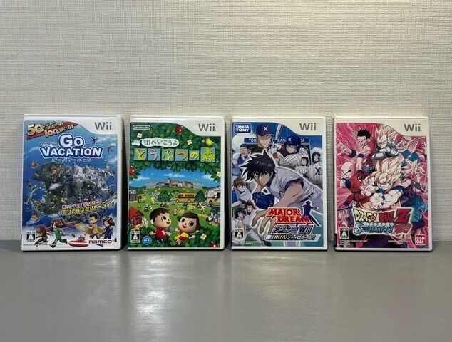 Nintendo Wii Console RVL-001 Japanese Model Complete in Box & 13 Games