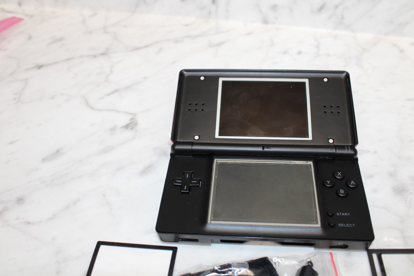 Nintendo DS Lite Console Red Black Broken For Parts Or Repair Only Lot – Read