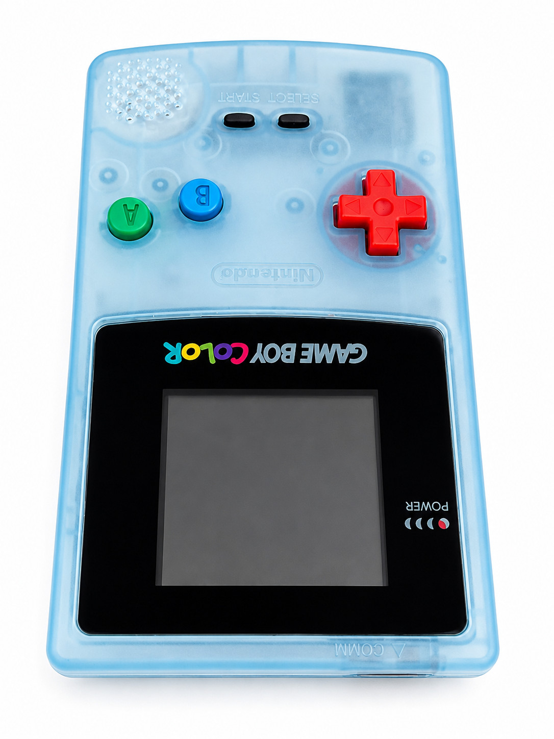 Nintendo Game Boy Color GBC IPS Backlit LCD Custom Ice Blue Console Tested
