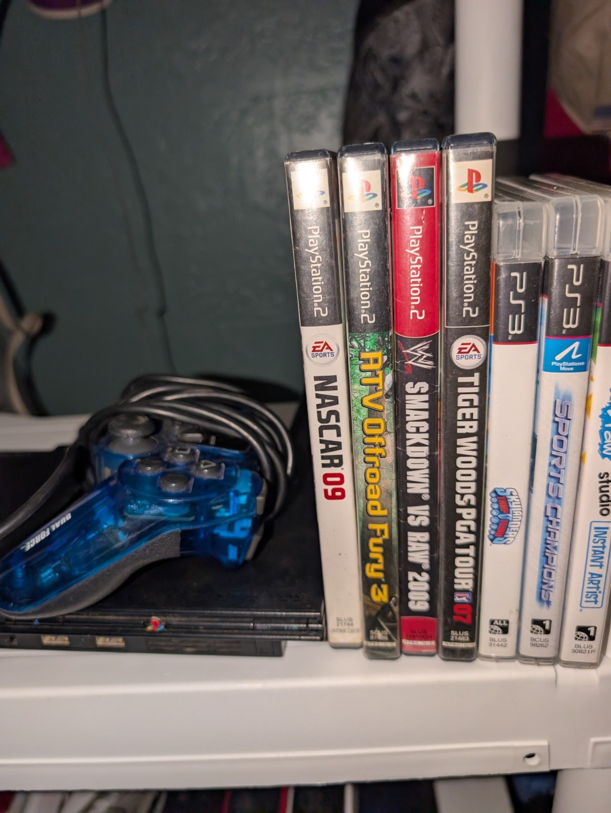 Sony PlayStation 2 Slim Console – Black 4 Games