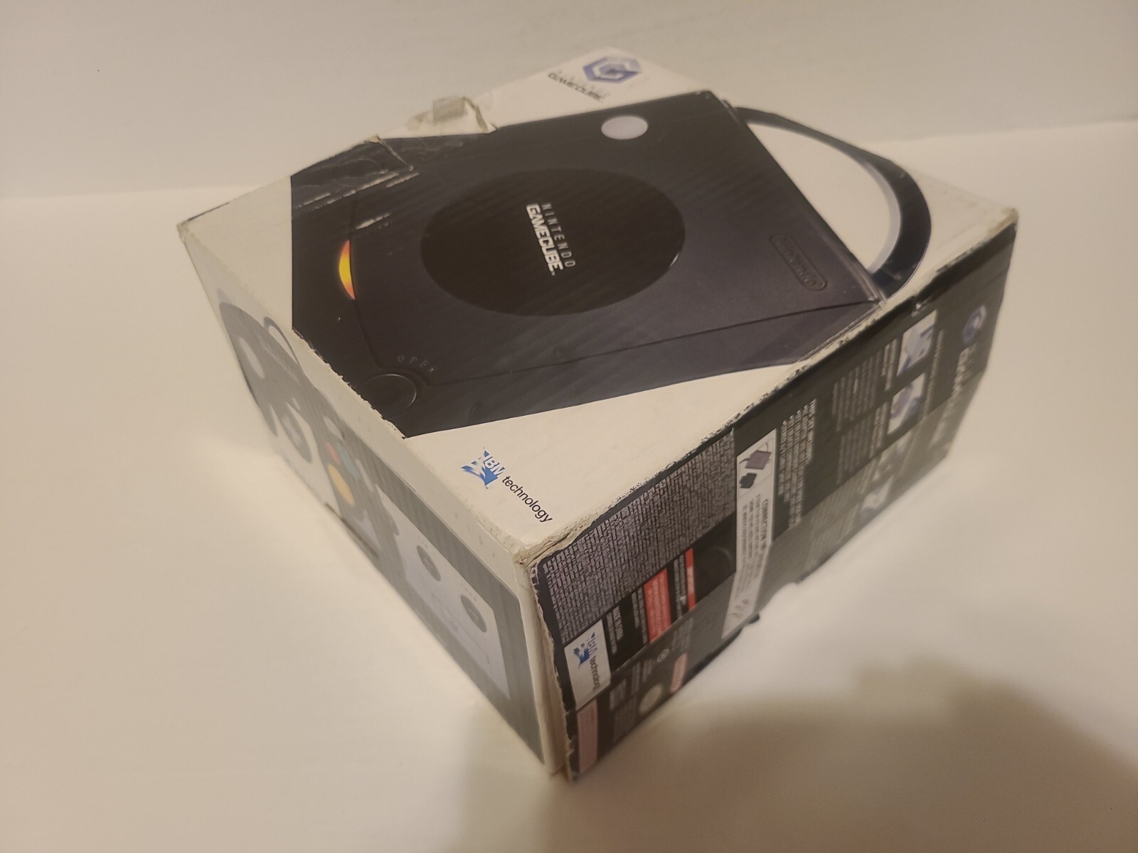 Nintendo Game Cube Black Console Box Spice Orange Controller Mario Golf