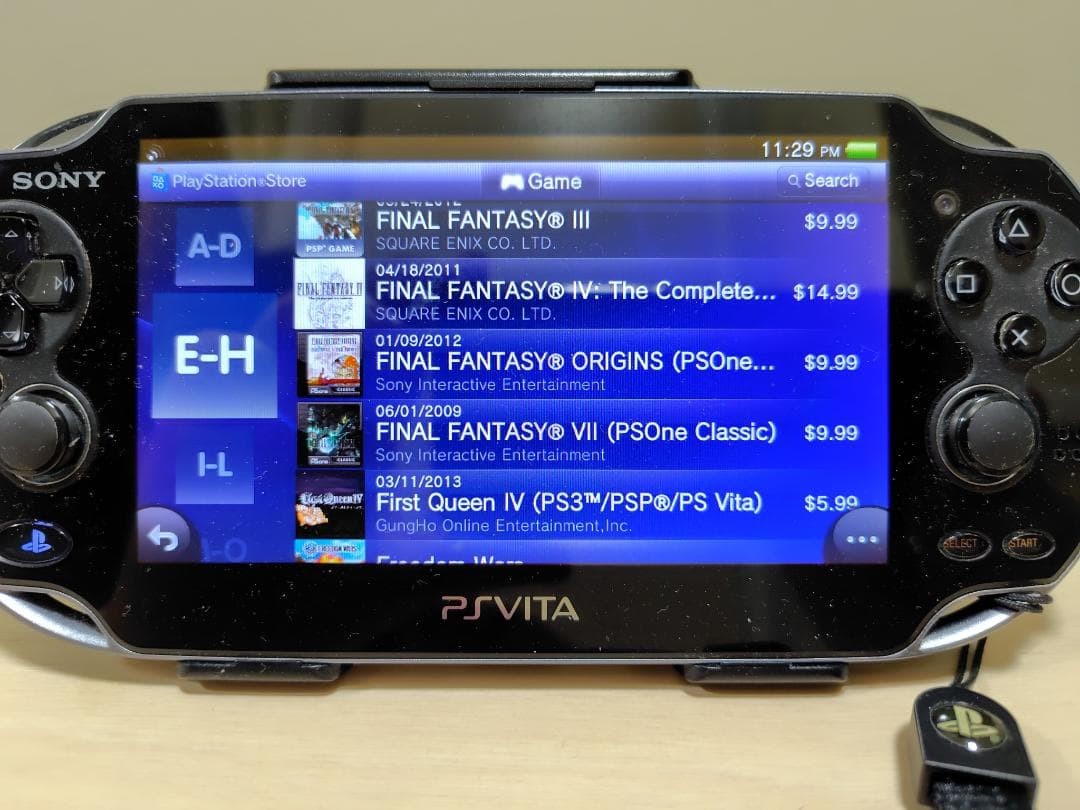 Sony PS Vita PCH 1001 Console 16GB Memory