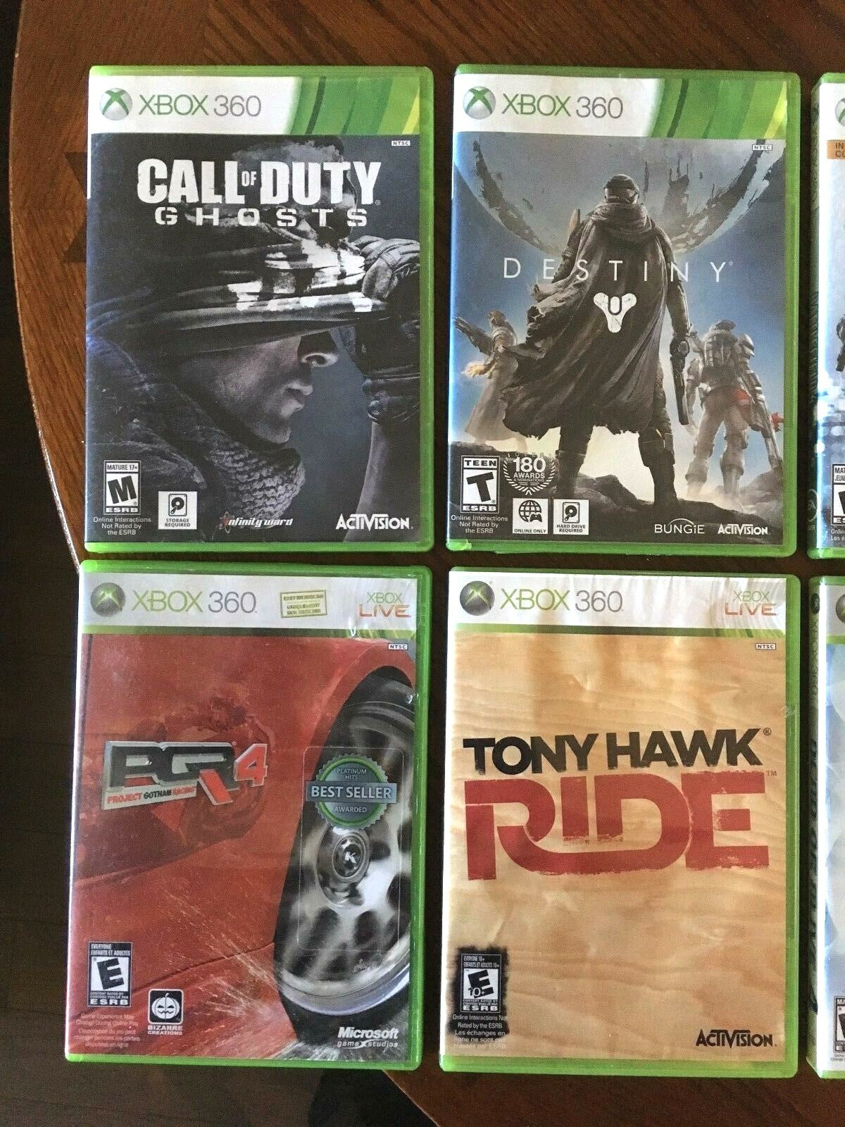 Microsoft Xbox 360 S Console w/250GB Gloss Black 2 Controllers + 8 games + HDMI