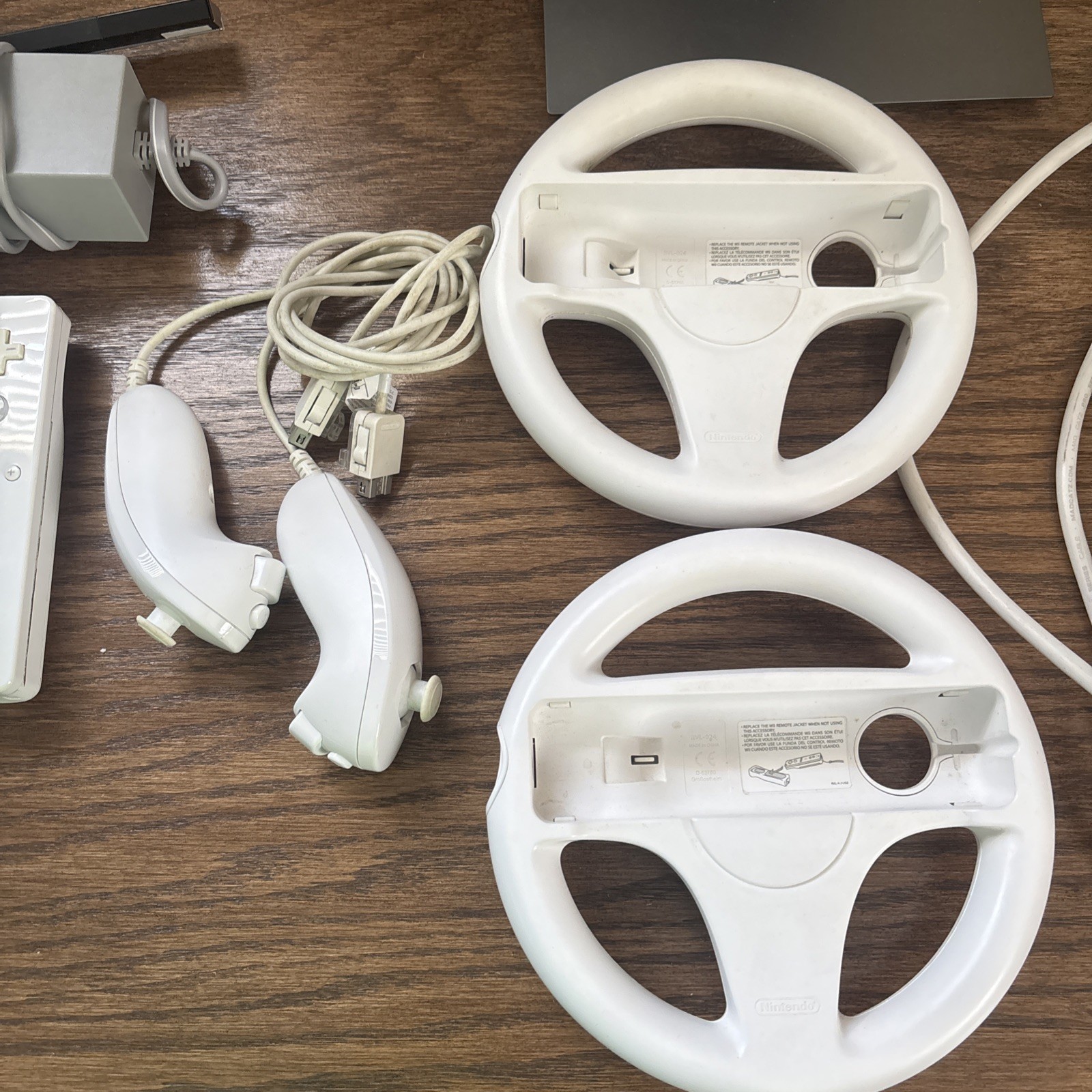 Nintendo Wii Video Game Console White With Games And Controllers, Cable