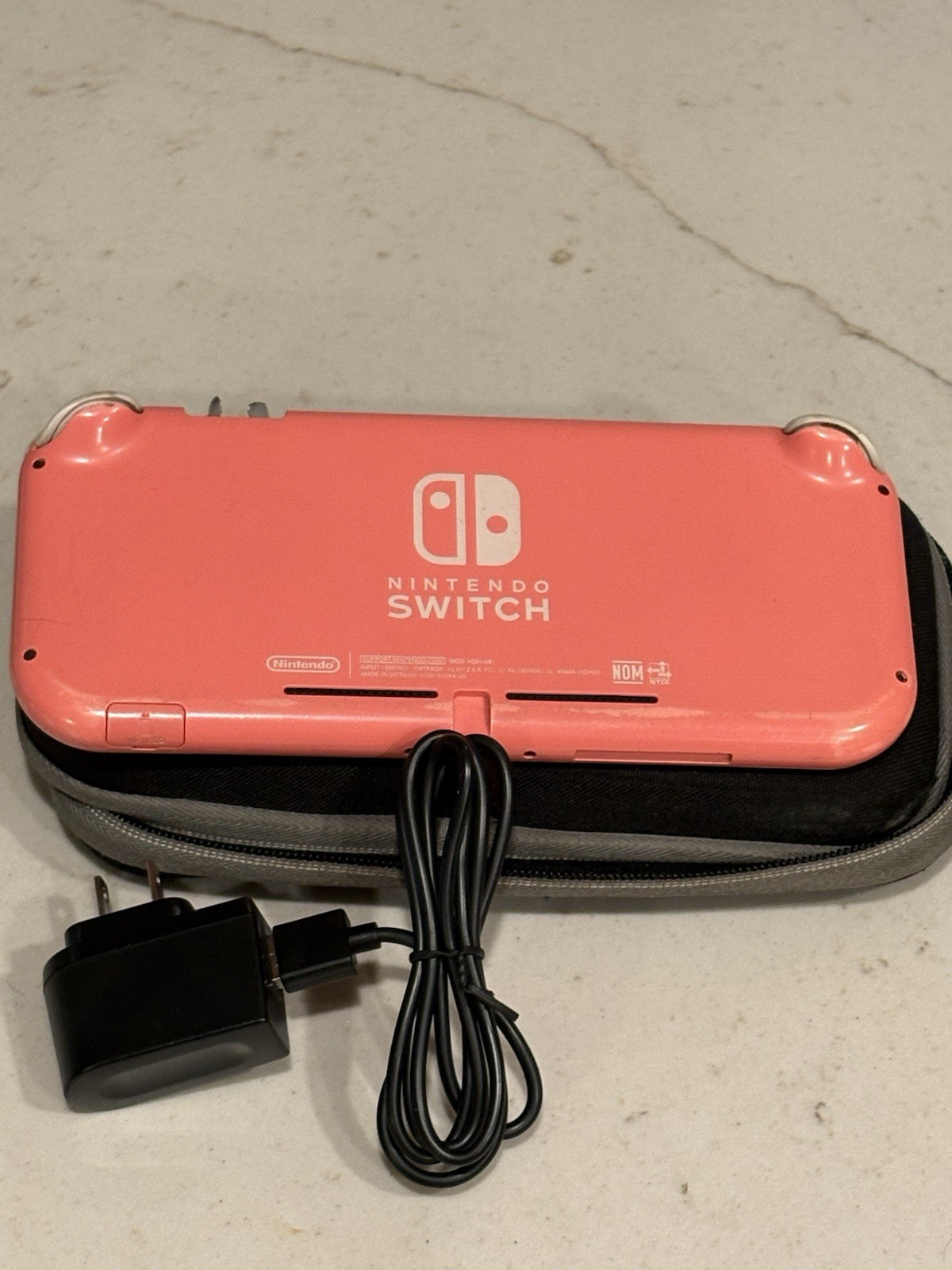 Nintendo Switch Lite HDH-001 32 GB Console -Coral- w/Charger, Travel Case “READ”