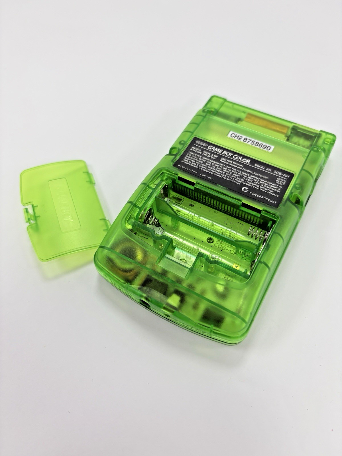 Refurbished Nintendo Game Boy Color Transparent Green Handheld System