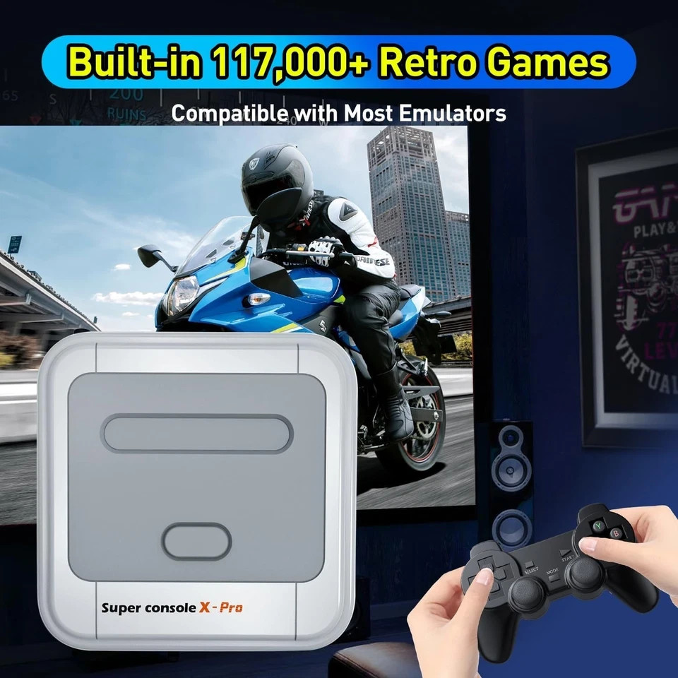 Super Console X PRO: Dual System Retro Gaming with 5 Player Multiplayer Action