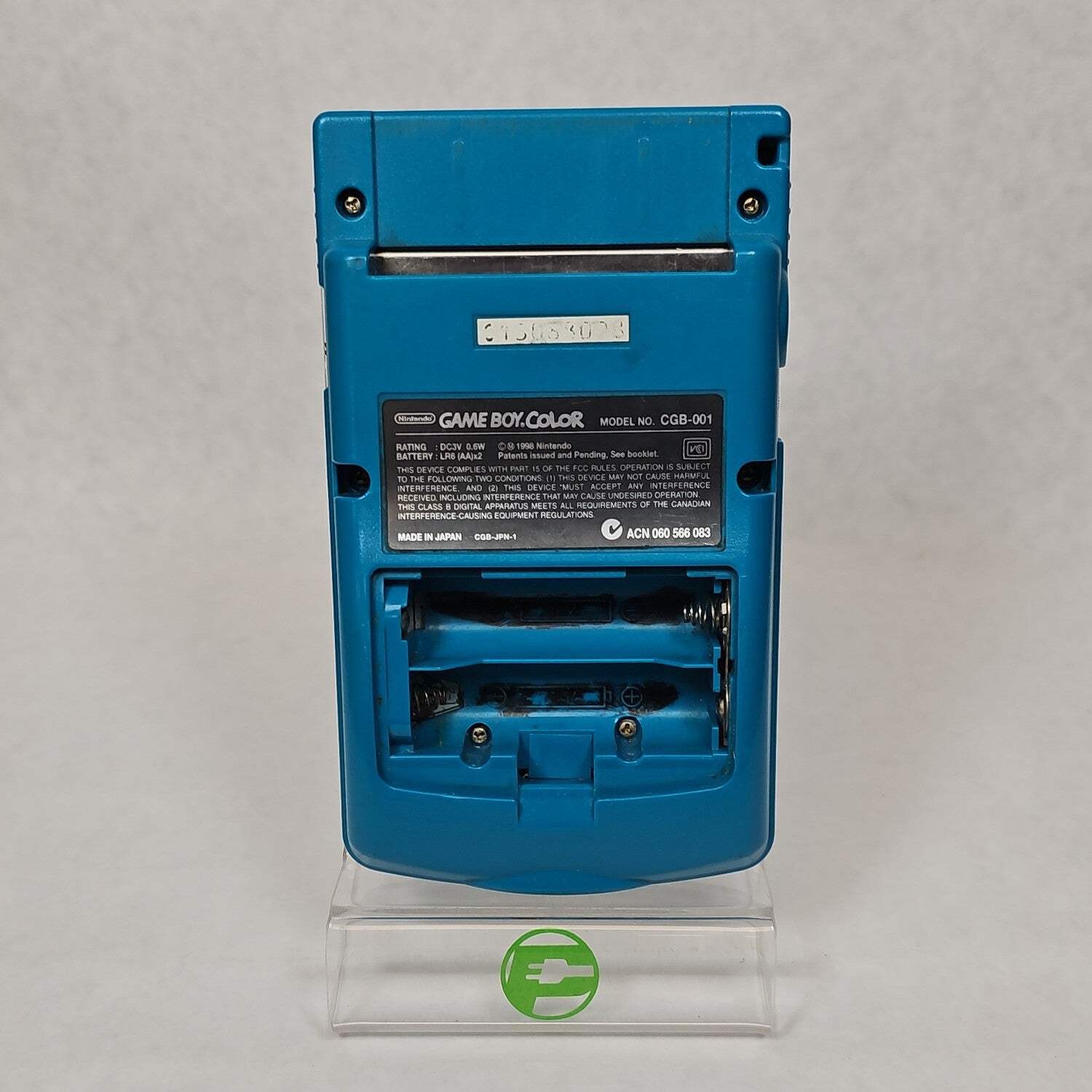 Nintendo Game Boy Color Handheld Game Console Only CGB-001 Teal NO BATTERY COVER