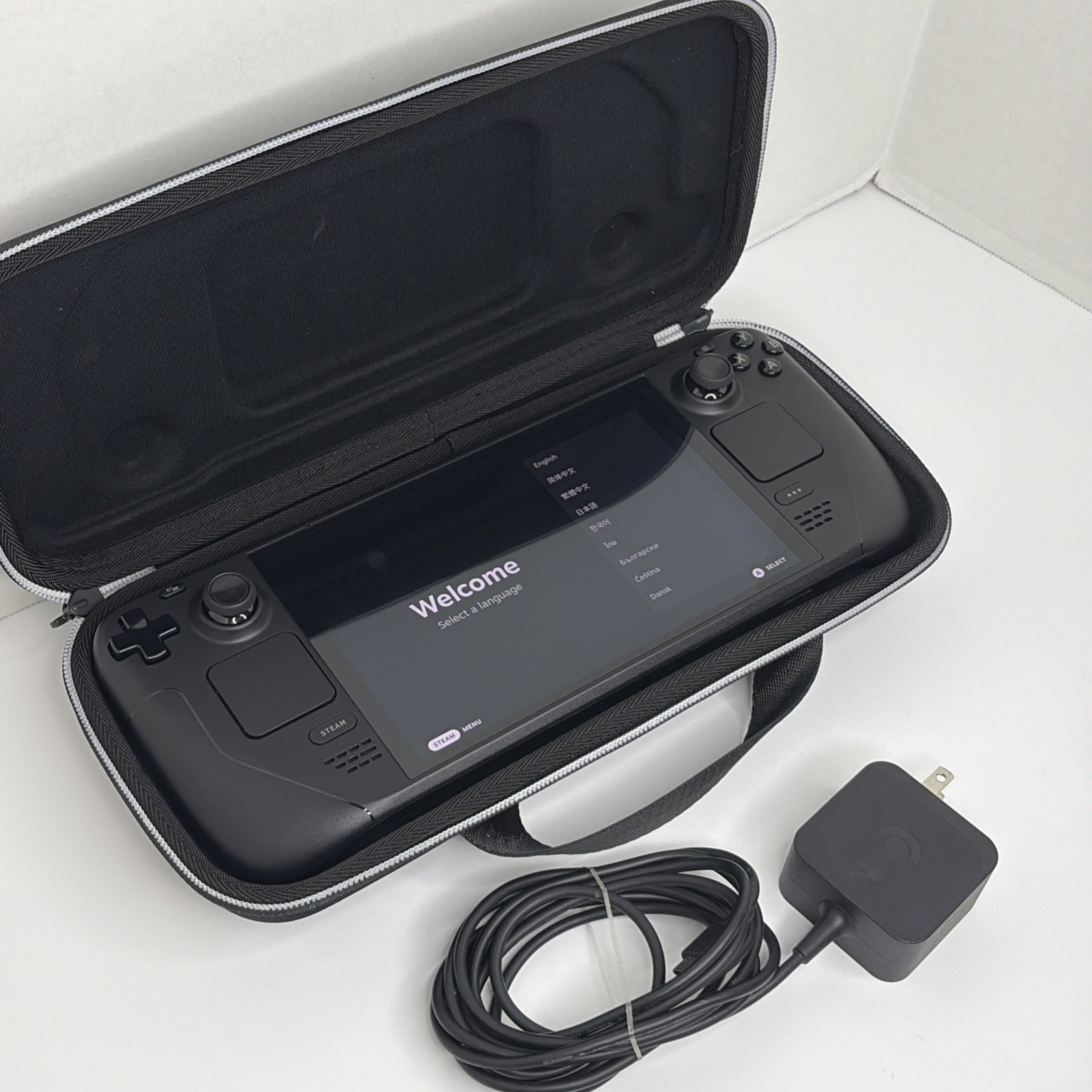 Steam Deck OLED 512GB ~ *EXCELLENT* condition Handheld Console W/Charger + Case