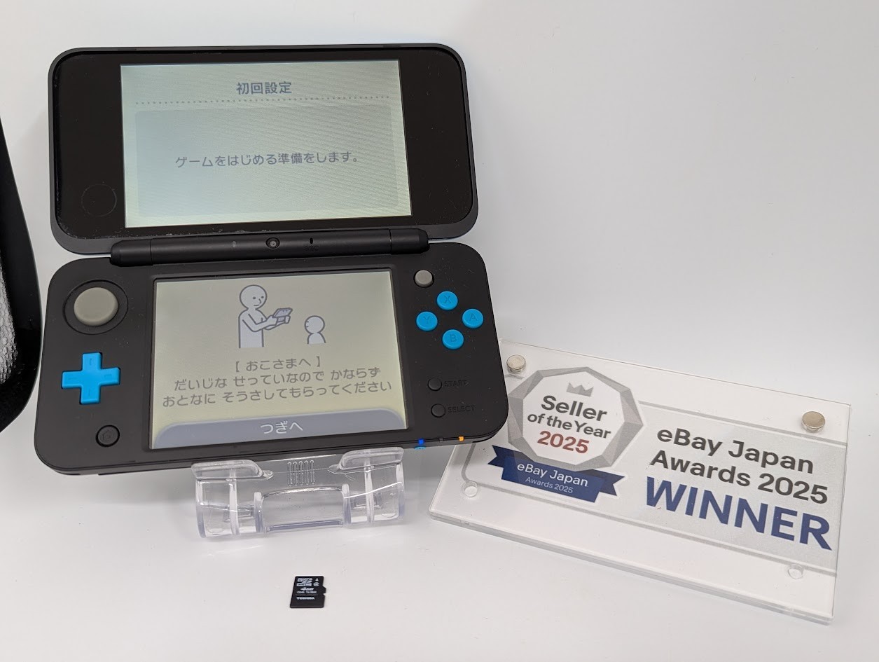 B7027 Nintendo new 2DS console LL XL Turquoise x Black Japan w/memory 4GB