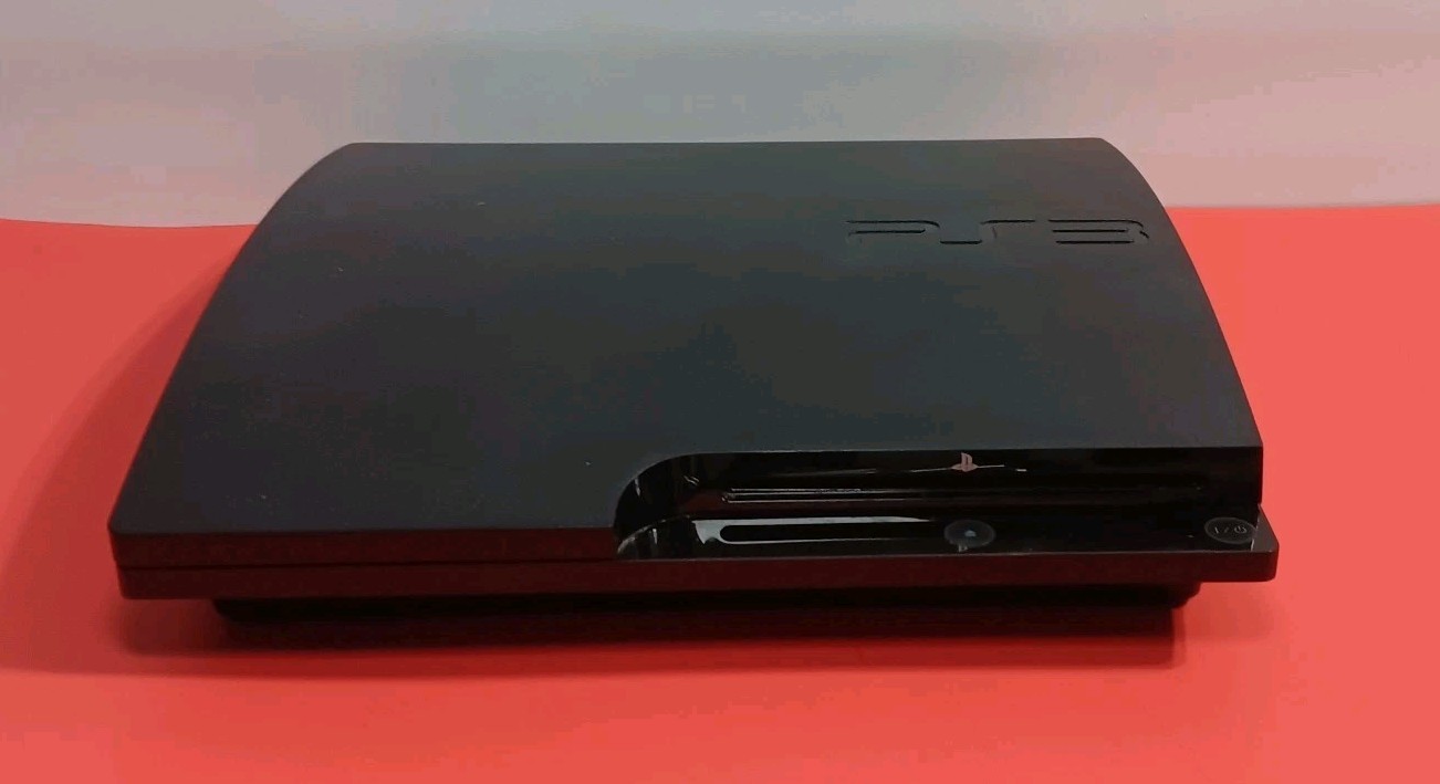 Sony PlayStation 3 PS3 Slim Console 320GB (3001B) w/Controller & Cables Working