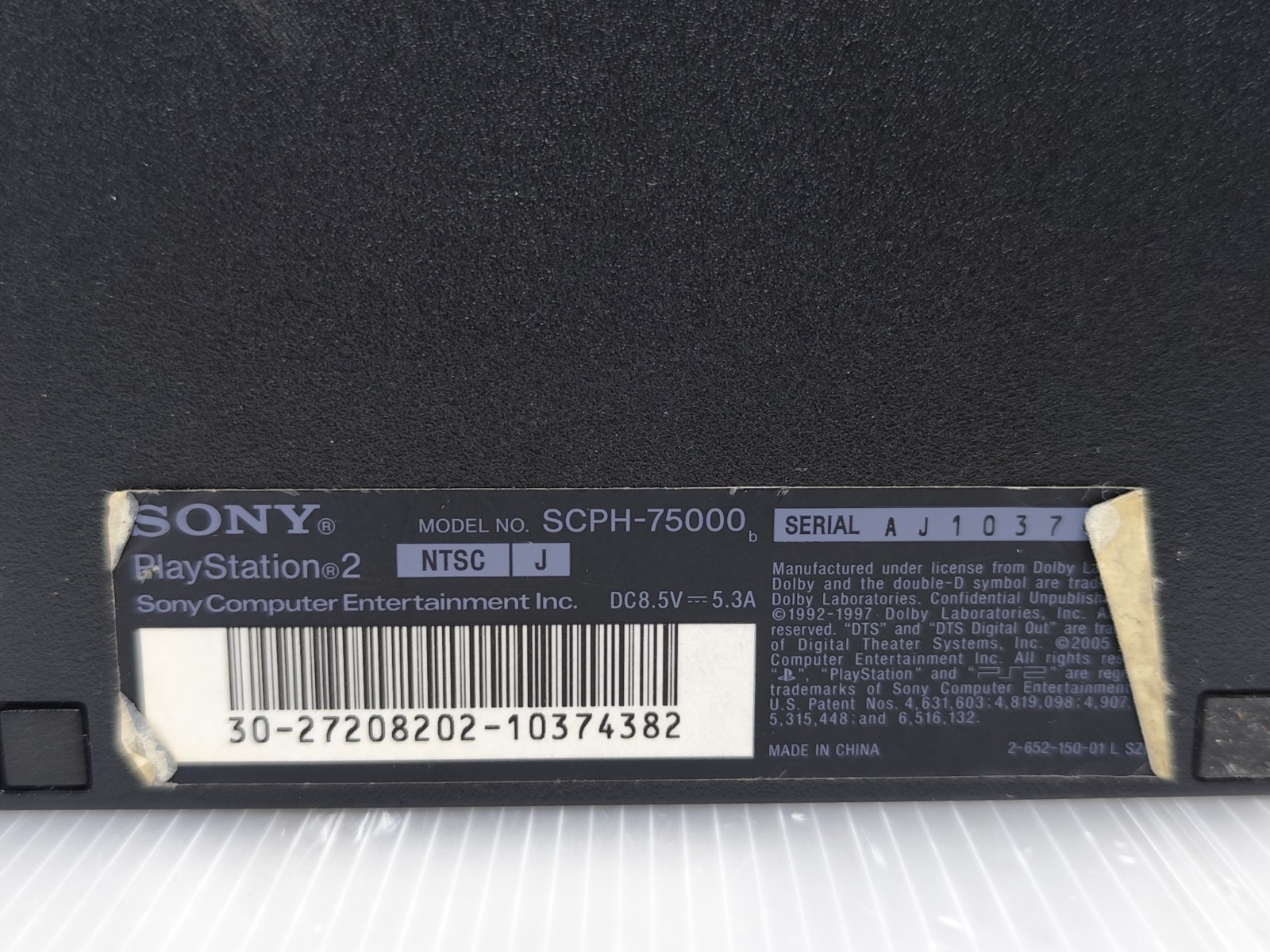 «Region Free» SONY Playstation2 PS2 Slim Console SCPH-75000 Charcoal Black w/box