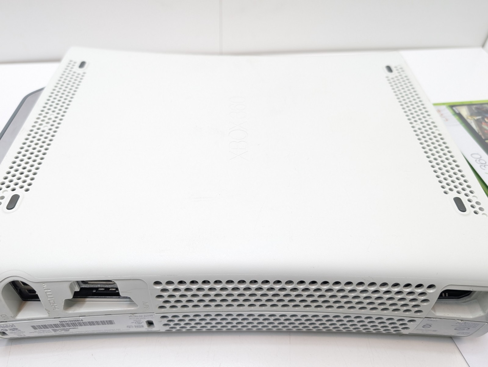 Xbox 360 Elite 20GB White Xenon Console Bundle Tested & Working Clean