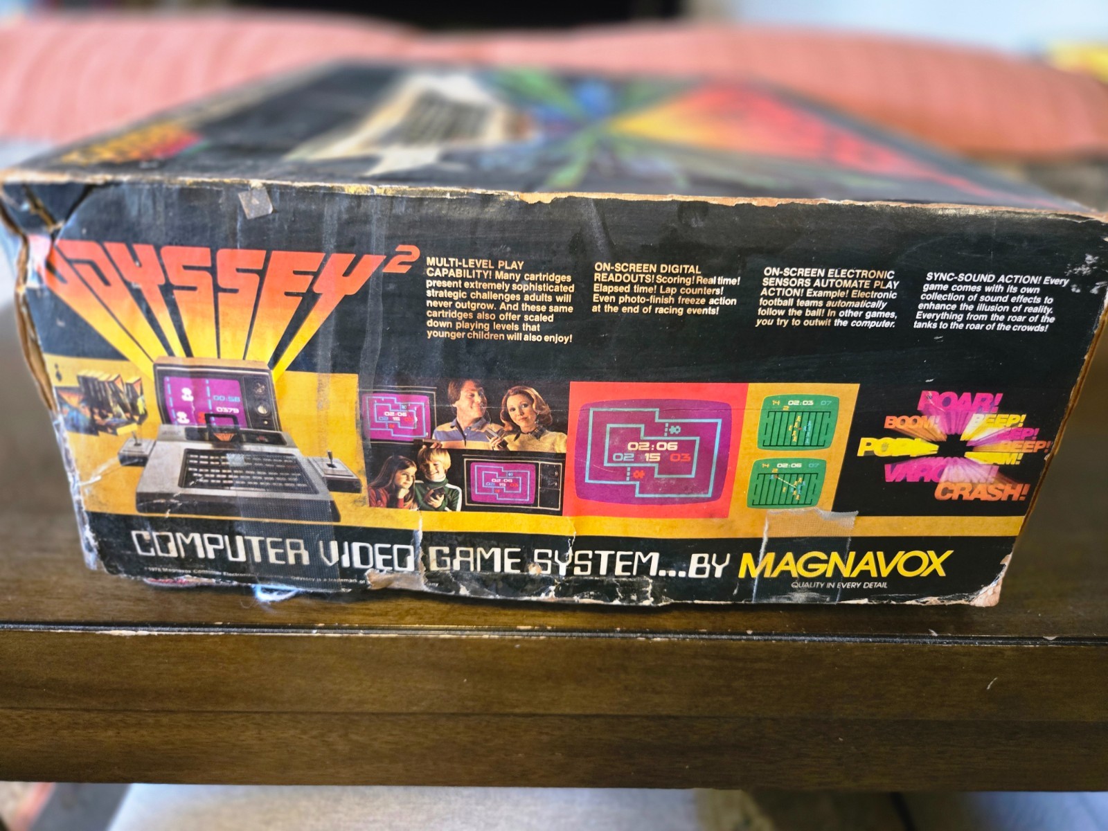 Vintage Magnavox Odyssey 2 Video Game Console + Alien Invades TESTED, Works