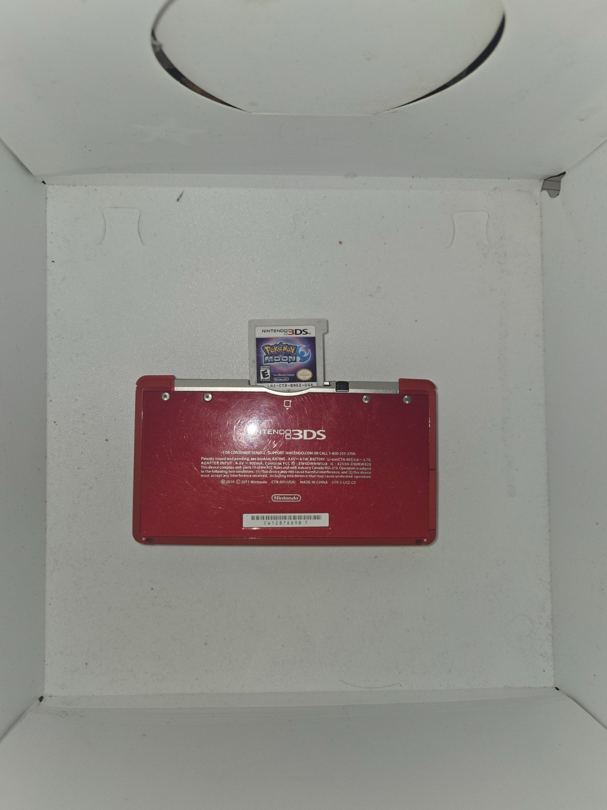 Nintendo 3DS Handheld System Flame Red Tested USA