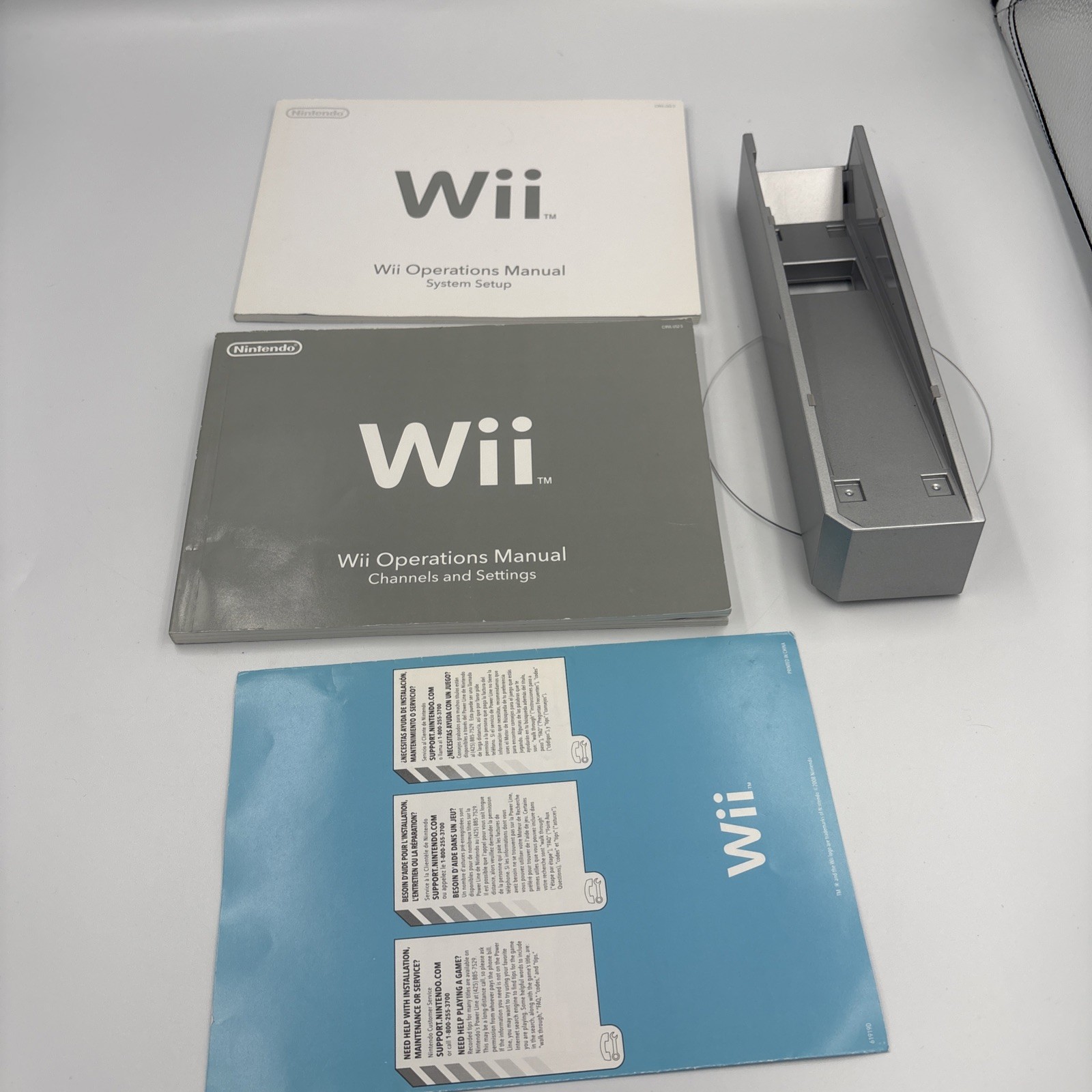 Nintendo Wii Console Bundle RVL-001 w/ Controller Tested Works White