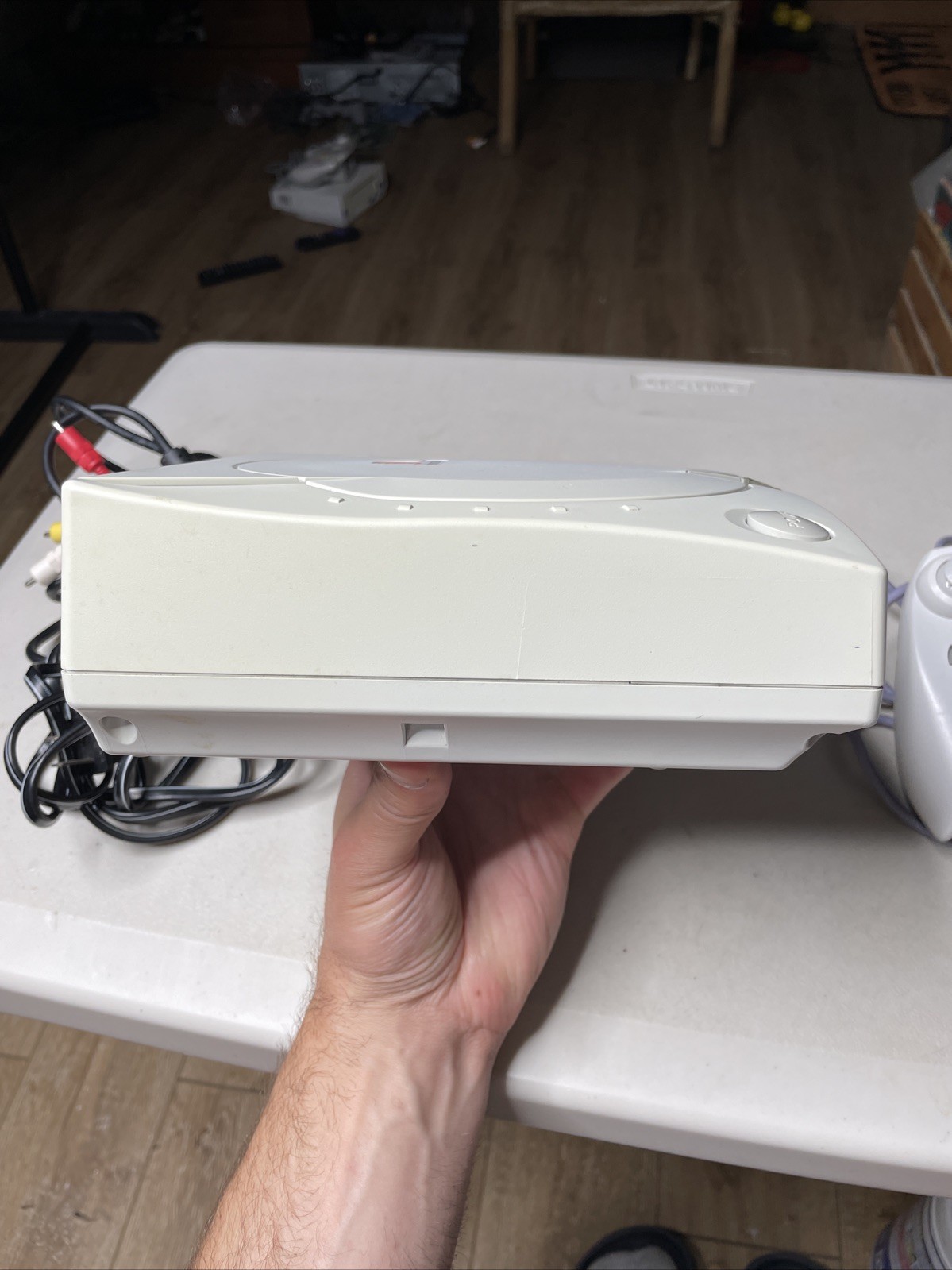 SEGA Dreamcast Console White Hkt-3020 with Controller, Cables, Tested Works