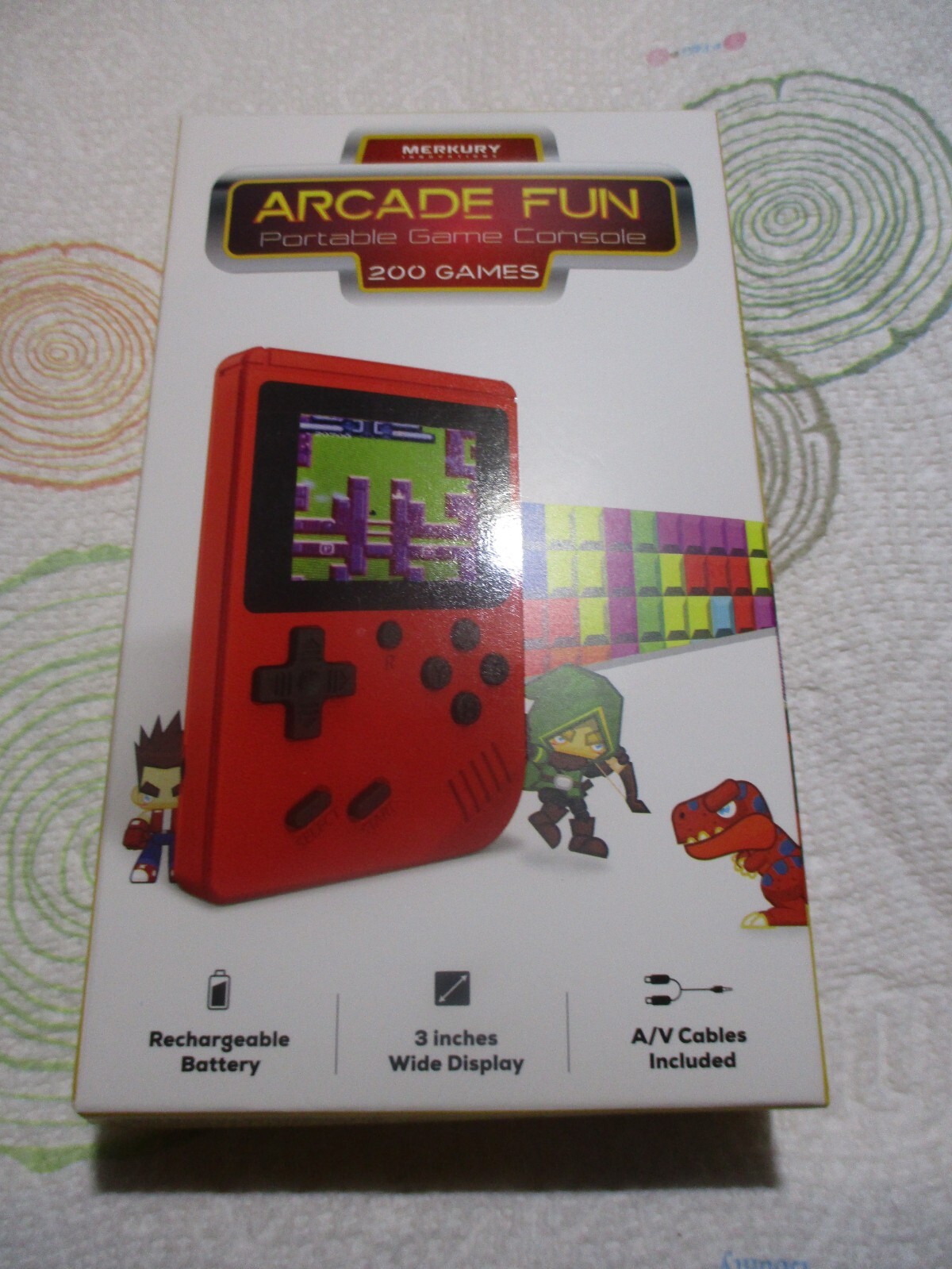 Merkury Innovations Arcade Fun Portable Game Console 200 Games New & Unopened