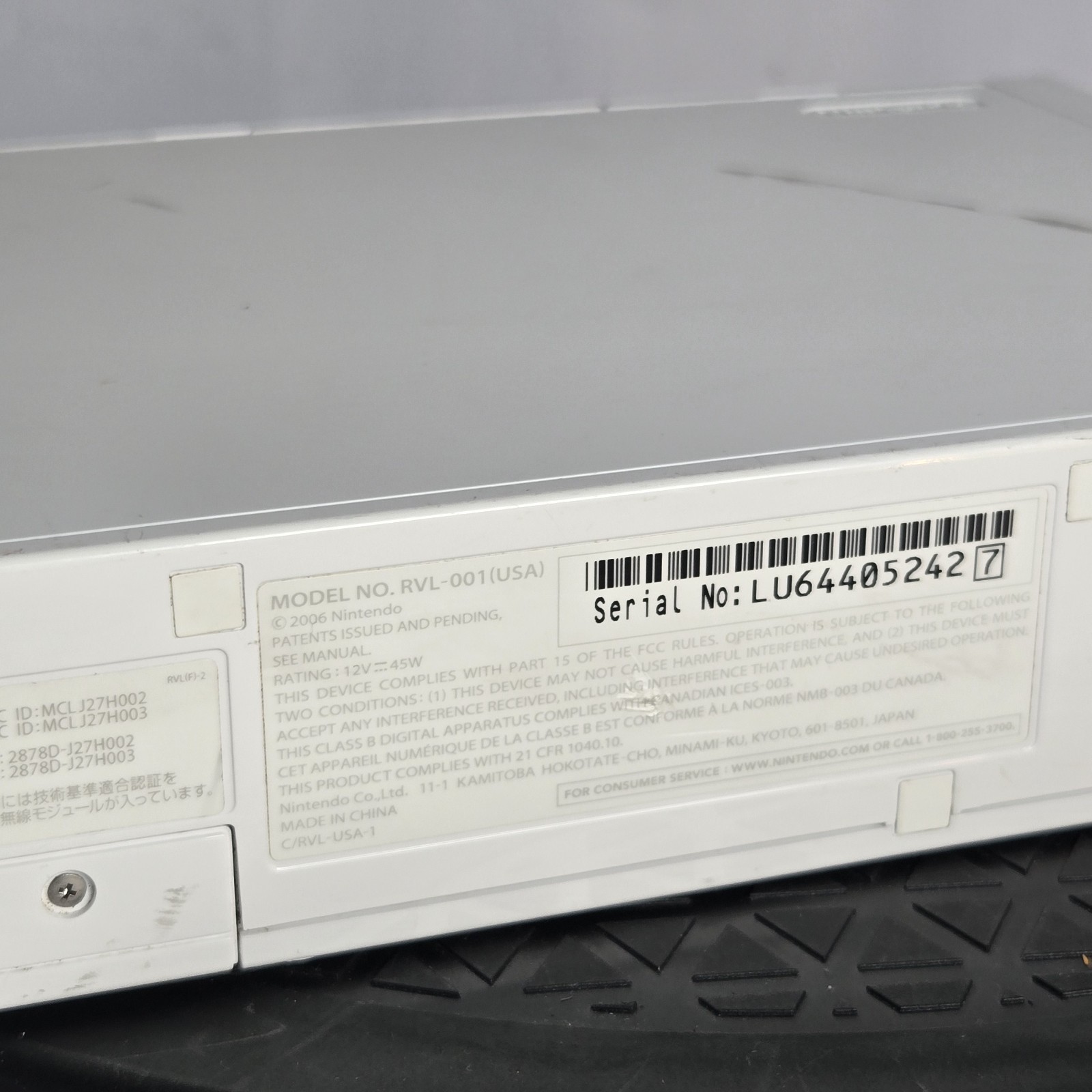 Nintendo Wii Console Only White Replacement Gamecube Compatible RVL-001 Tested