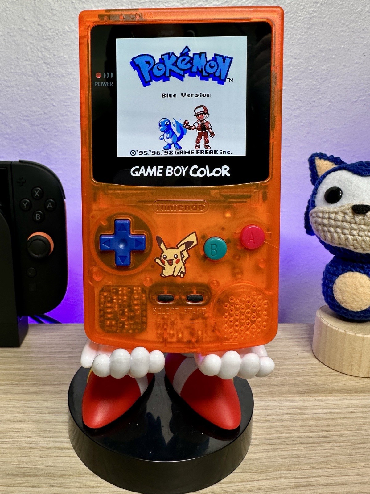 Nintendo GameBoy Color – IPS V5 OLED Touchscreen – Atomic Orange